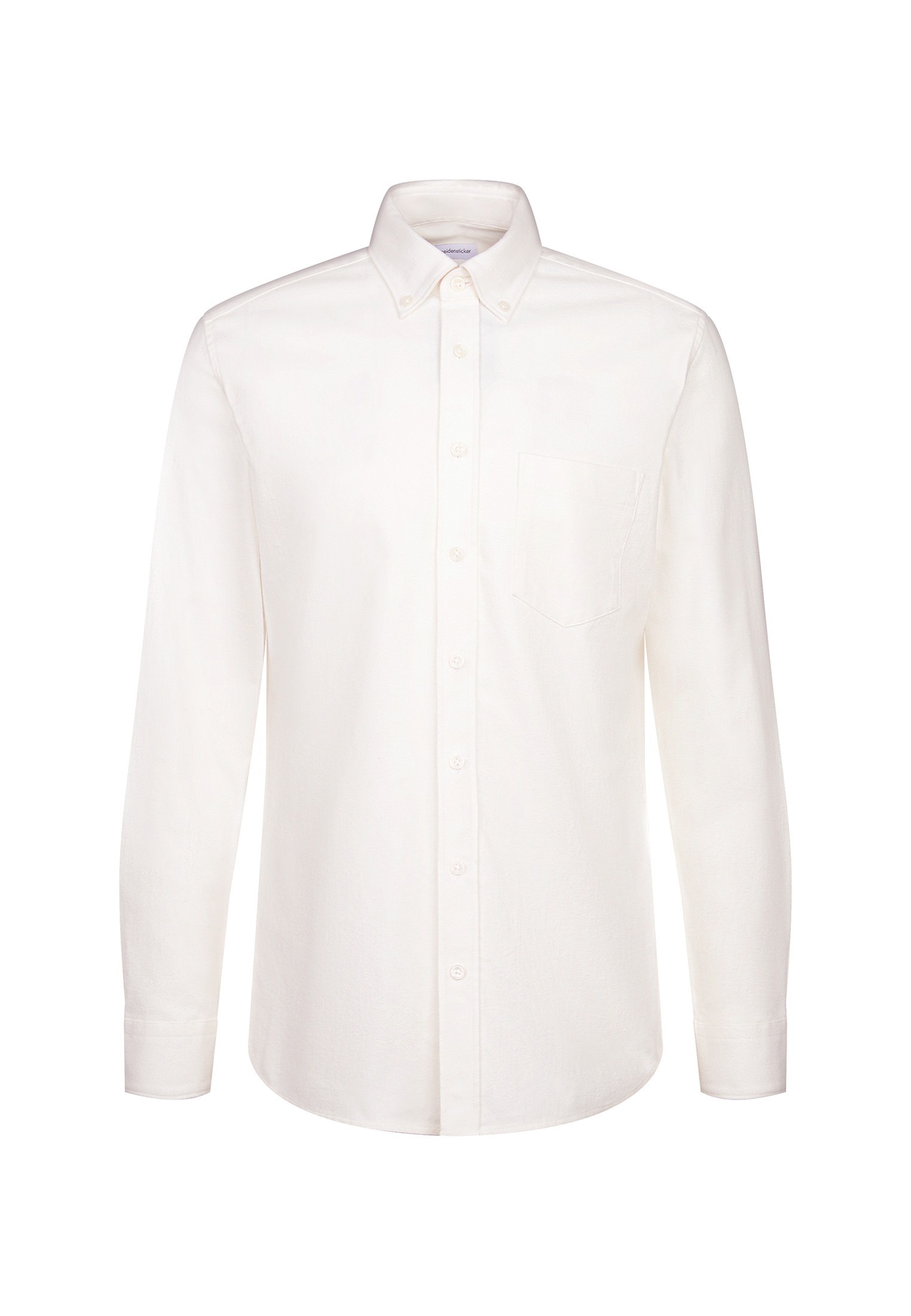 seidensticker Flanellhemd Slim 1/1 Button-Down-Kragen Uni