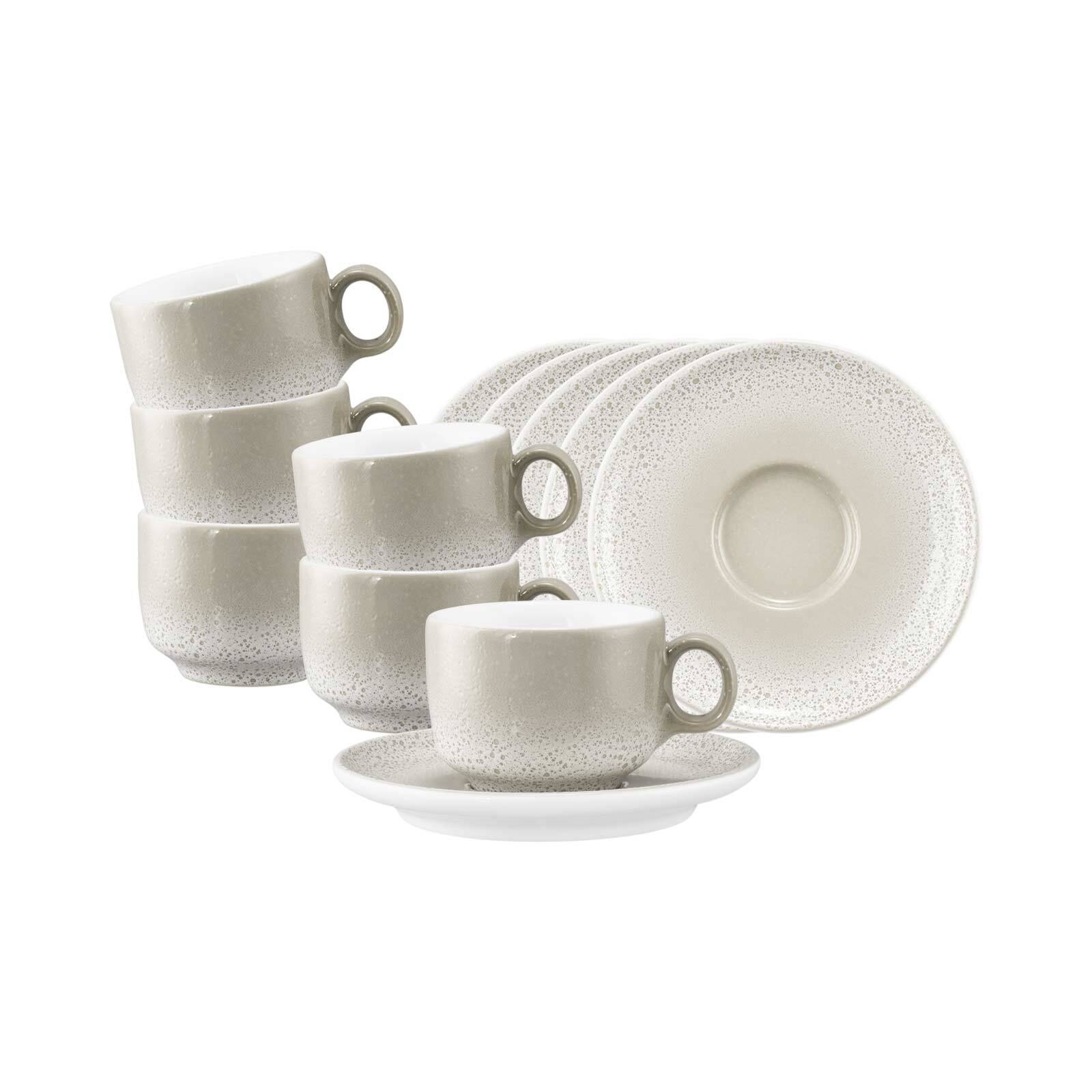 Seltmann Weiden Espressotassen mit Untertassen Sento Home 80 ml 6er Set