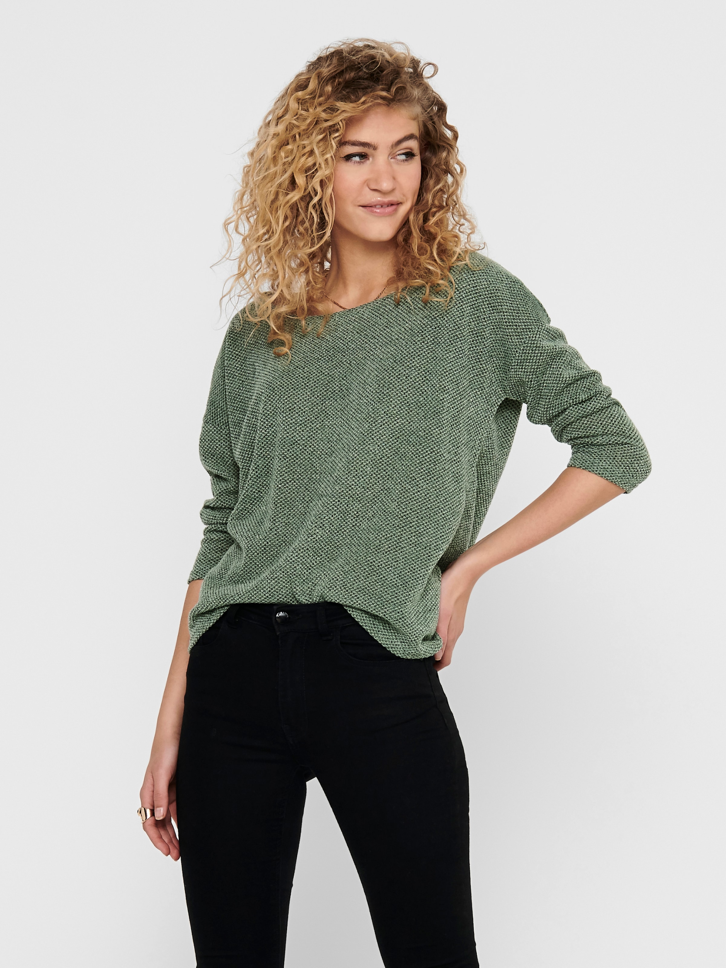 ONLY 3/4-Arm-Shirt »ONLALBA 3/4 TOP JRS NOOS«