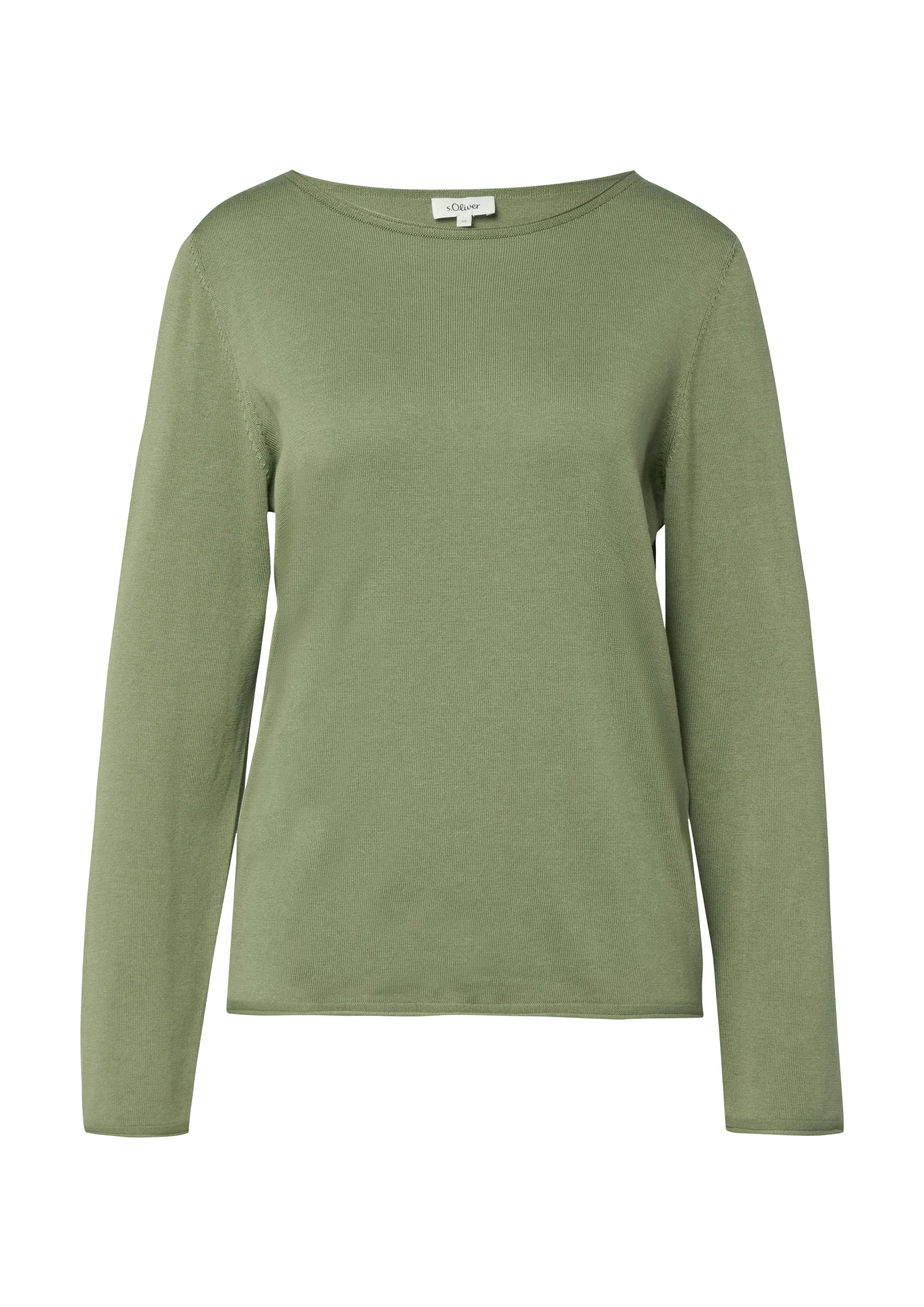 s.Oliver Strickpullover mit U-Boot-Ausschnitt