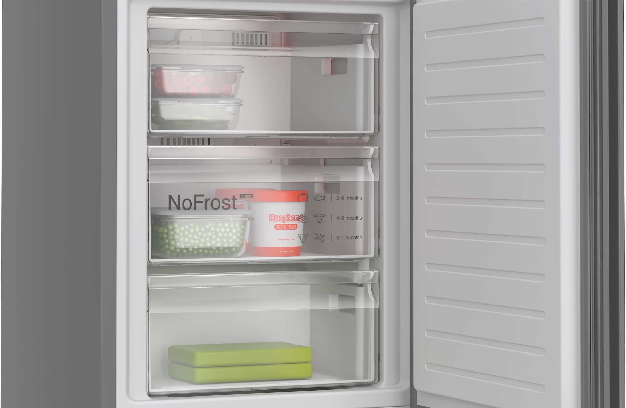 BOSCH Kühl-/Gefrierkombination Serie 4 »KGN39OCAF«, Green Collection: produziert mit CO₂ reduzierten Materialien