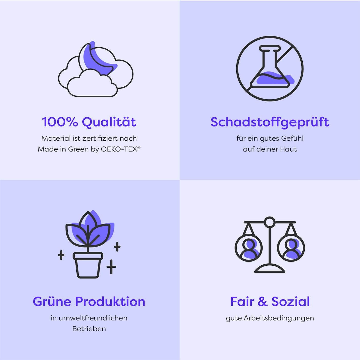 Wolkenfeld Bettwäsche »Renforcé Bettwäsche Baumwolle - Natürlich weiches Schlafgefühl« 2 Stk. tlg. 135x200 cm, 155x220 & Übergrößen I inkl. Kissenbezüge 80x80 I uni