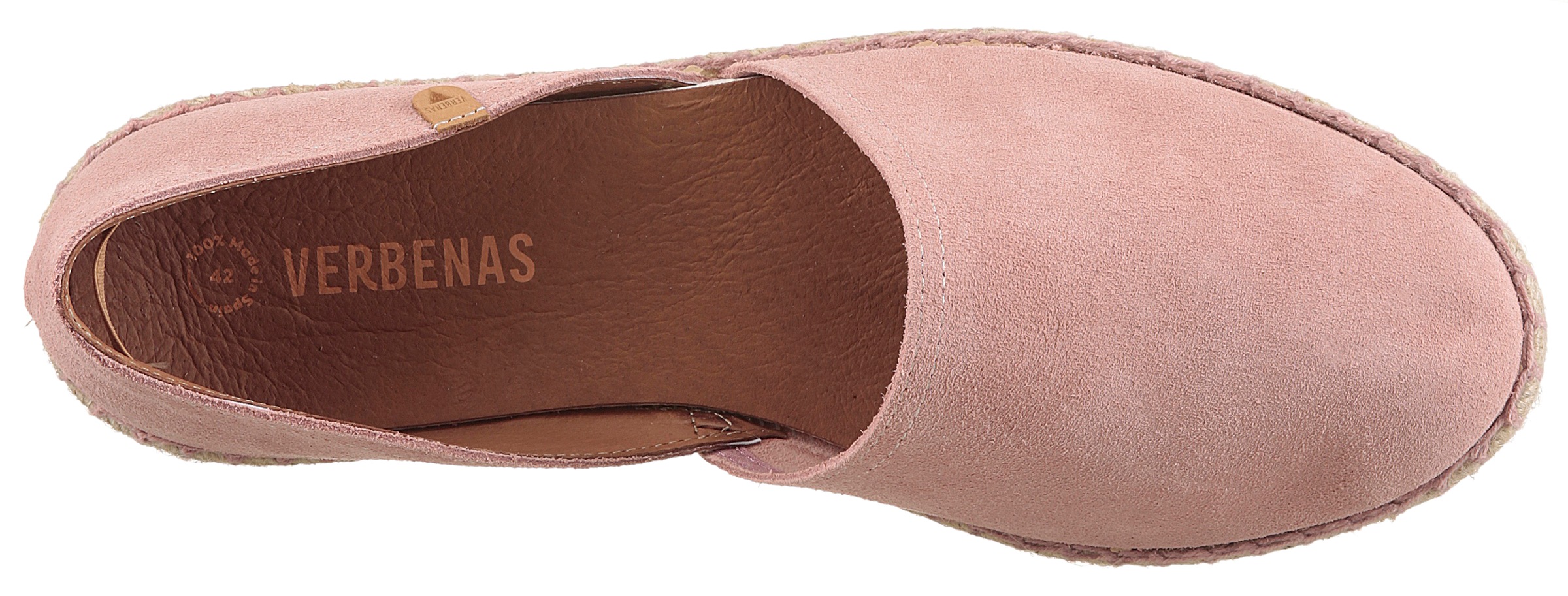 VERBENAS Espadrille »CARMEN SERRAJE«  , Schlupfschuh, Sommerschuh, Loafer mit typischem Jute-Rahmen