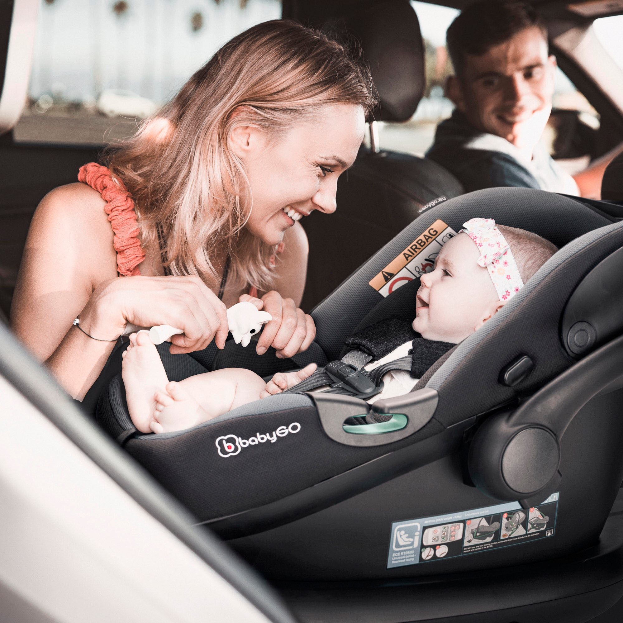 BabyGo Kombi-Kinderwagen »Style - 3in1« inkl. Babyschale mit Adaptern u. Wickeltasche