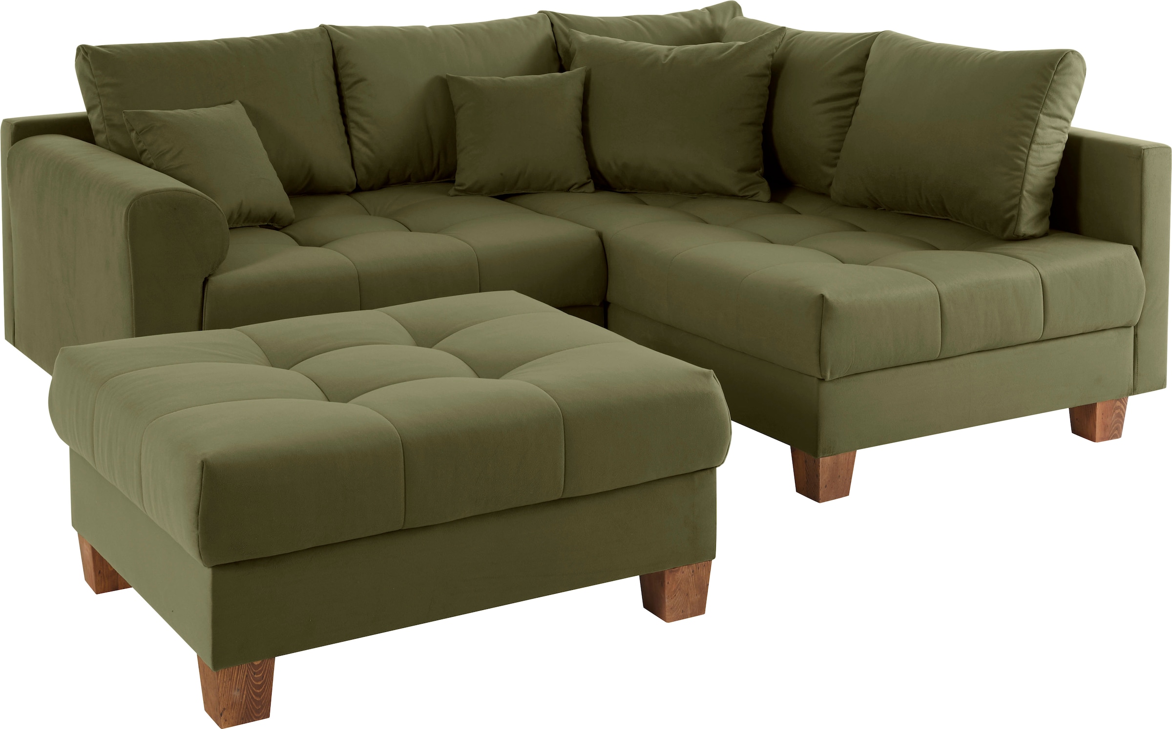 Home affaire Ecksofa, (Set, mit Hocker)