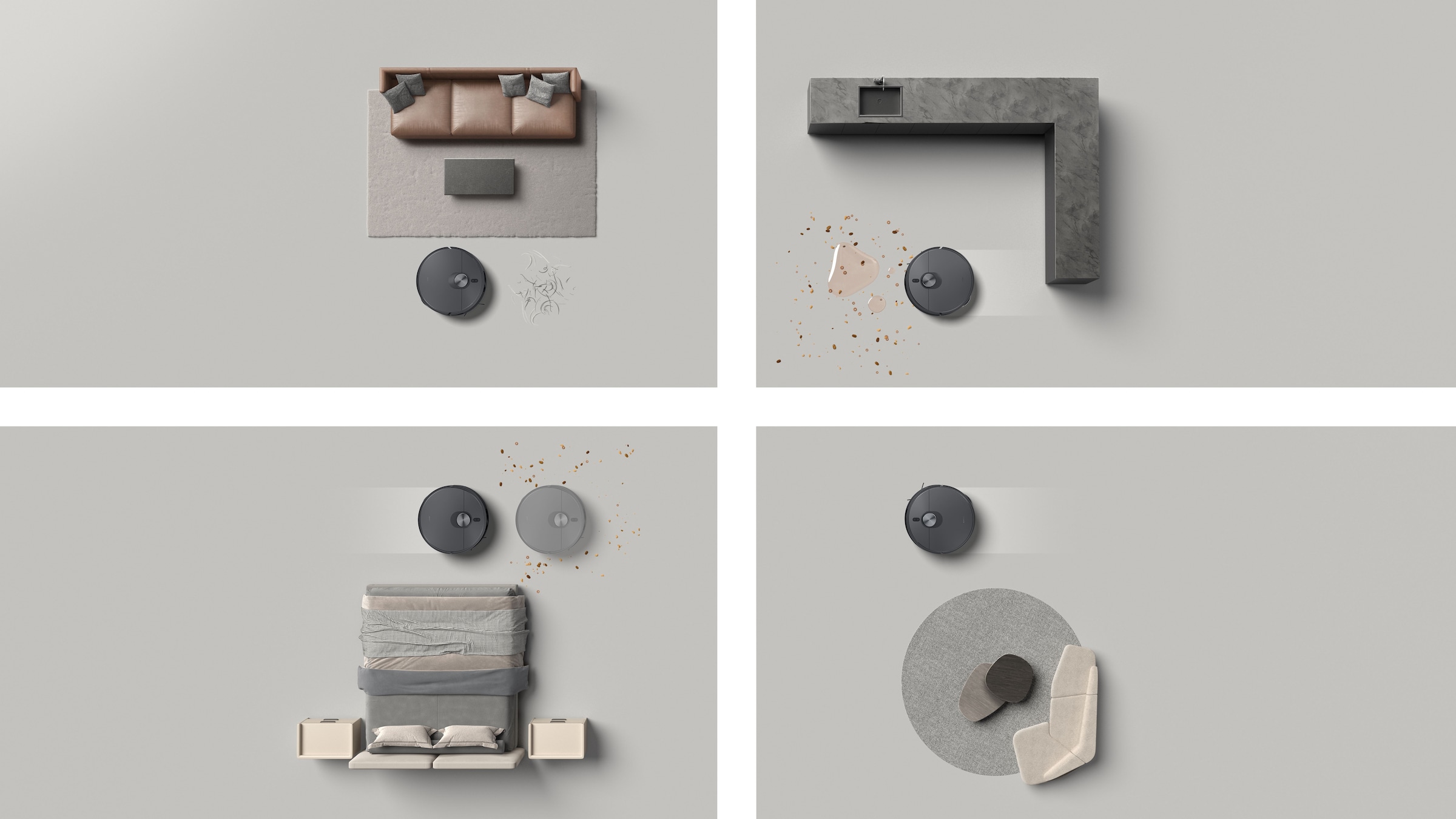 Xiaomi Wischroboter »Xiaomi Robot X20 Max«, 8000 Pa superstarkes Absauggebläse