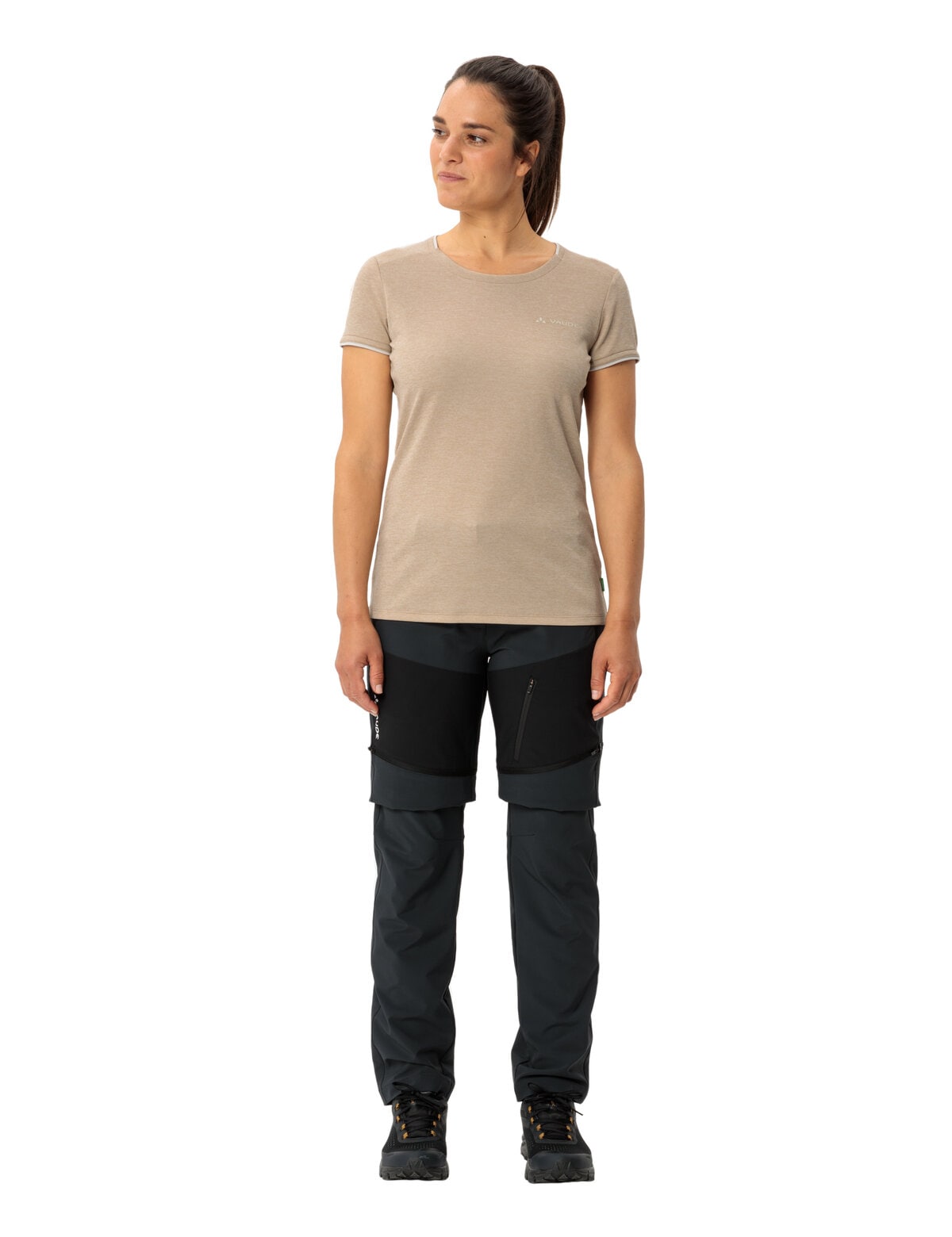 VAUDE Funktionsshirt »Women's Essential T-Shirt« Kurzarm, mit Rundhalsausschnitt, atmungsaktiv, schnell trocknend