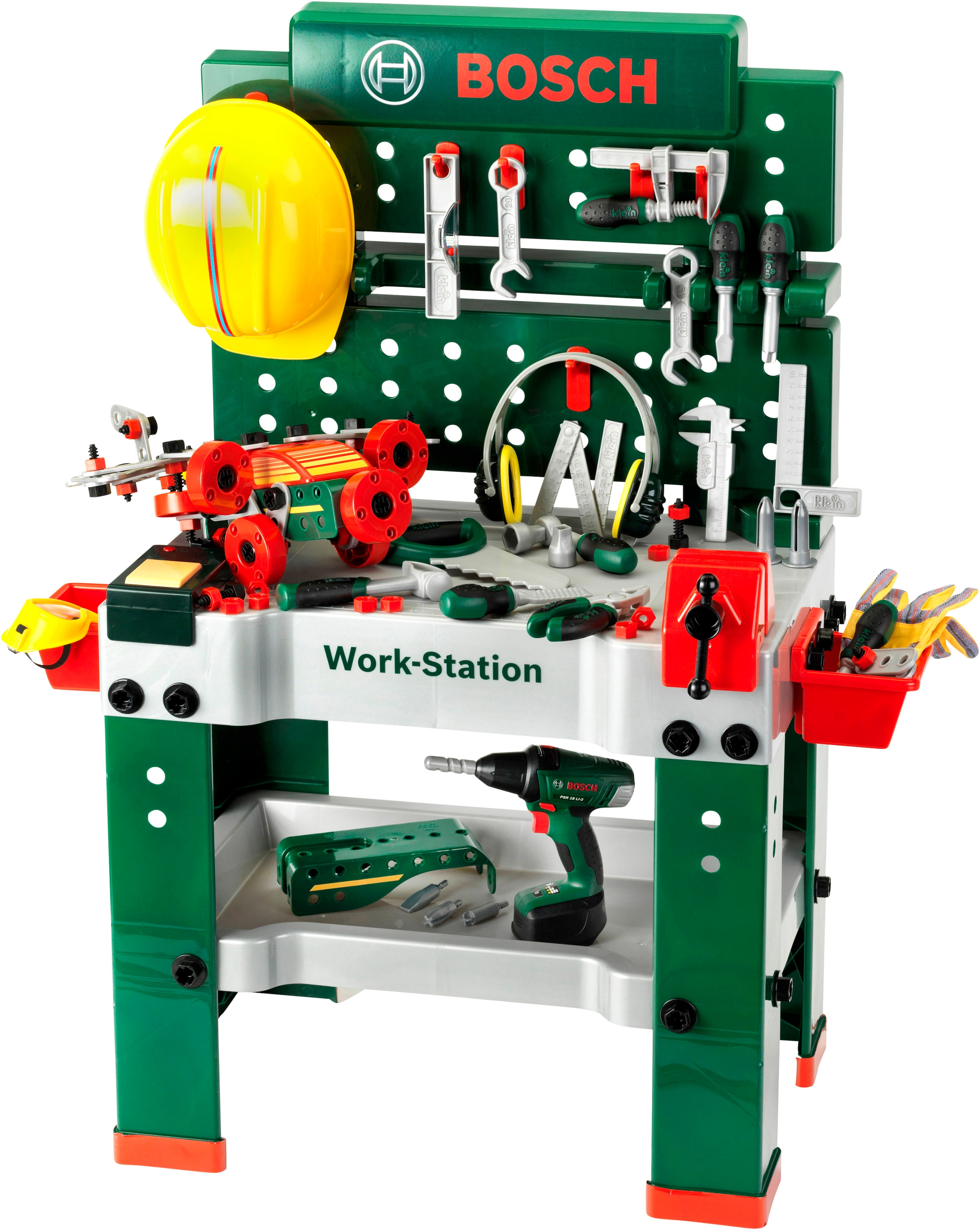 Klein Spielwerkbank "BOSCH Werkbank No.1 2016" mit Sound, Made in Germany