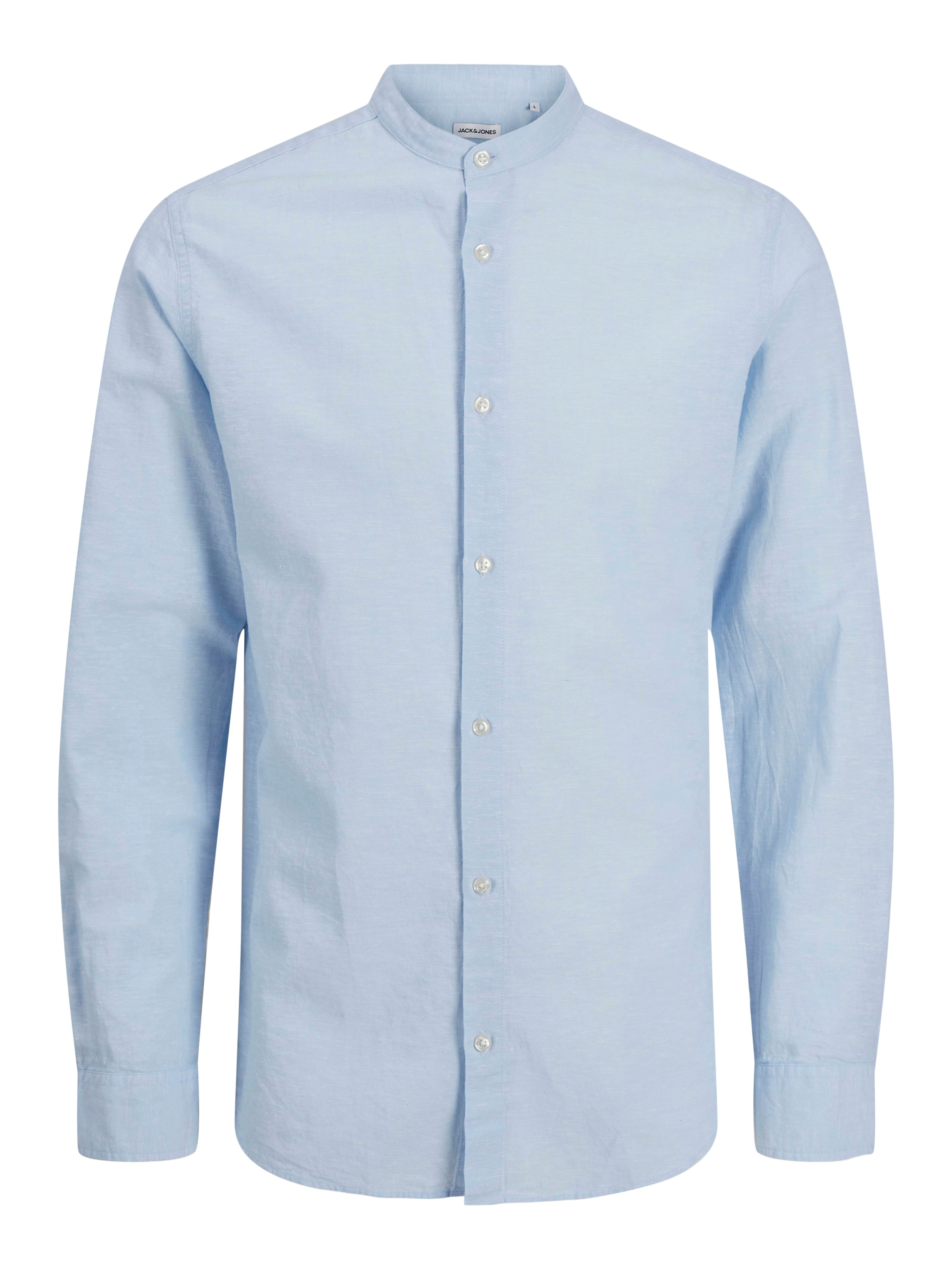 Jack & Jones Langarmhemd »JJEBREEZE BAND SHIRT LS SN«, mit Bandkragen
