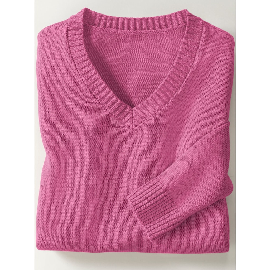 Classic Basics V-Ausschnitt-Pullover »Pullover«