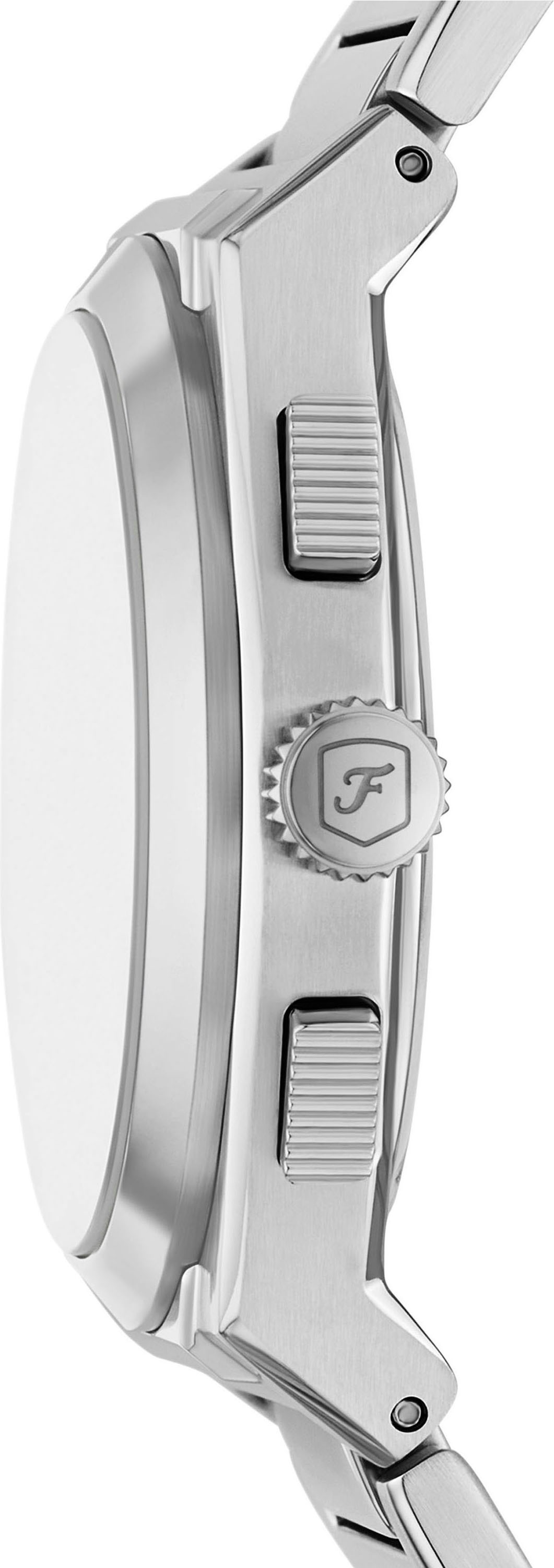 Fossil Chronograph »EVERETT«, Quarzuhr, Armbanduhr, Herrenuhr, Edelstahlarmband, analog