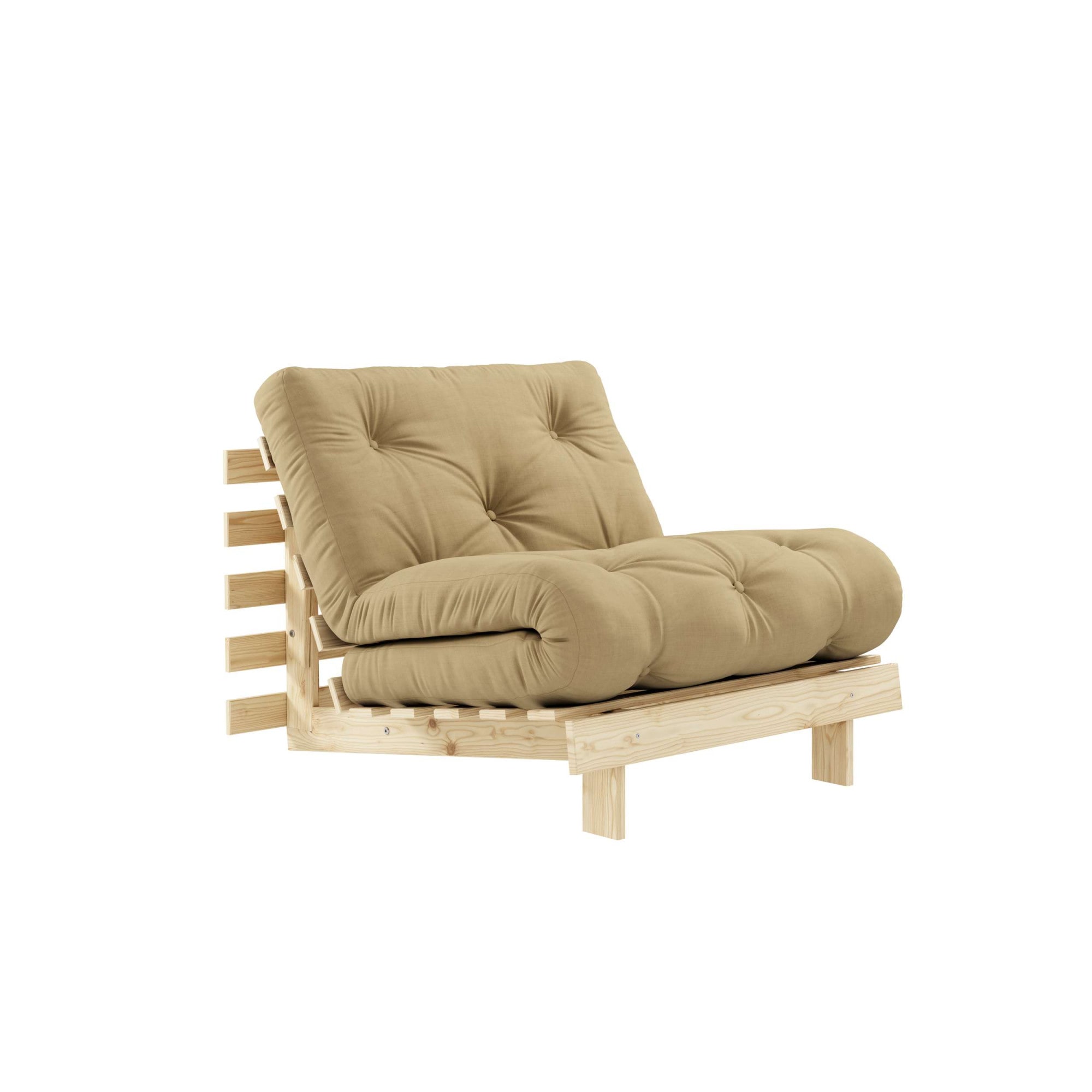 Karup Design Daybett »Roots Schlafsofa, Gästebett, Sofa inkl. Futonmatratze«, Liegefläche 90/140/160 x200 cm, FSC® zertifizierte Kiefer