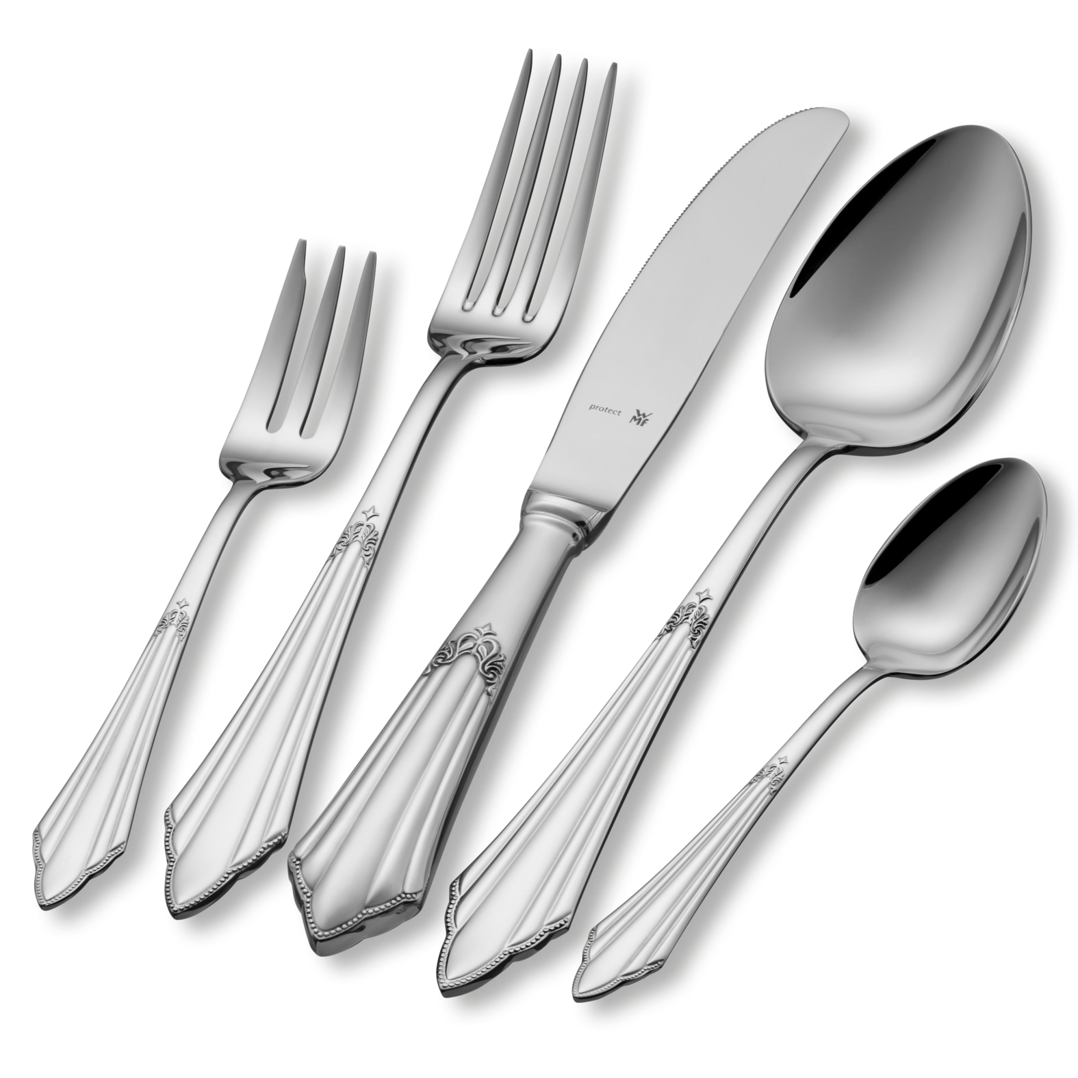 WMF Besteck-Set »Fächer« ergonomisch, Cromargan protect