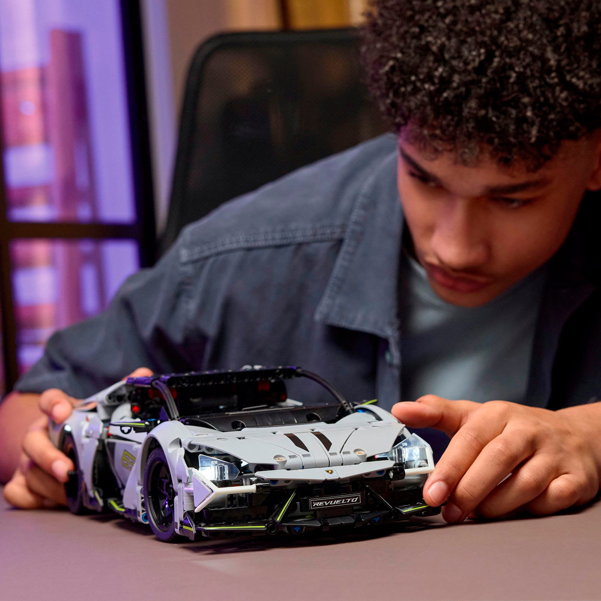 LEGO® Konstruktionsspielsteine »Lamborghini Revuelto Supersportwagen (42214), LEGO Technic«, (1135 St.), Made in Europe