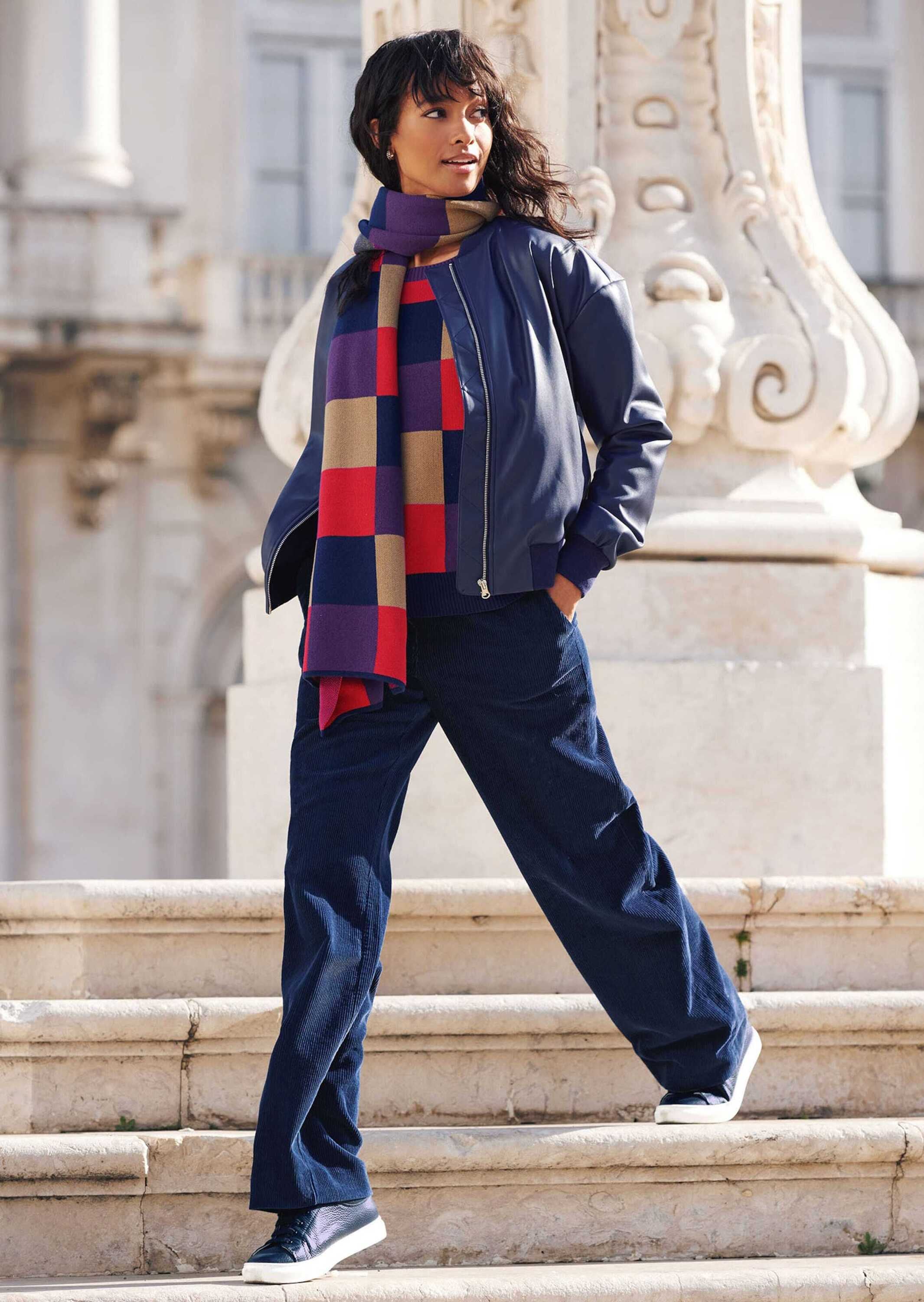 MADELEINE Outdoorjacke »Jacke Bomberjacke in cooler Leder-Optik«