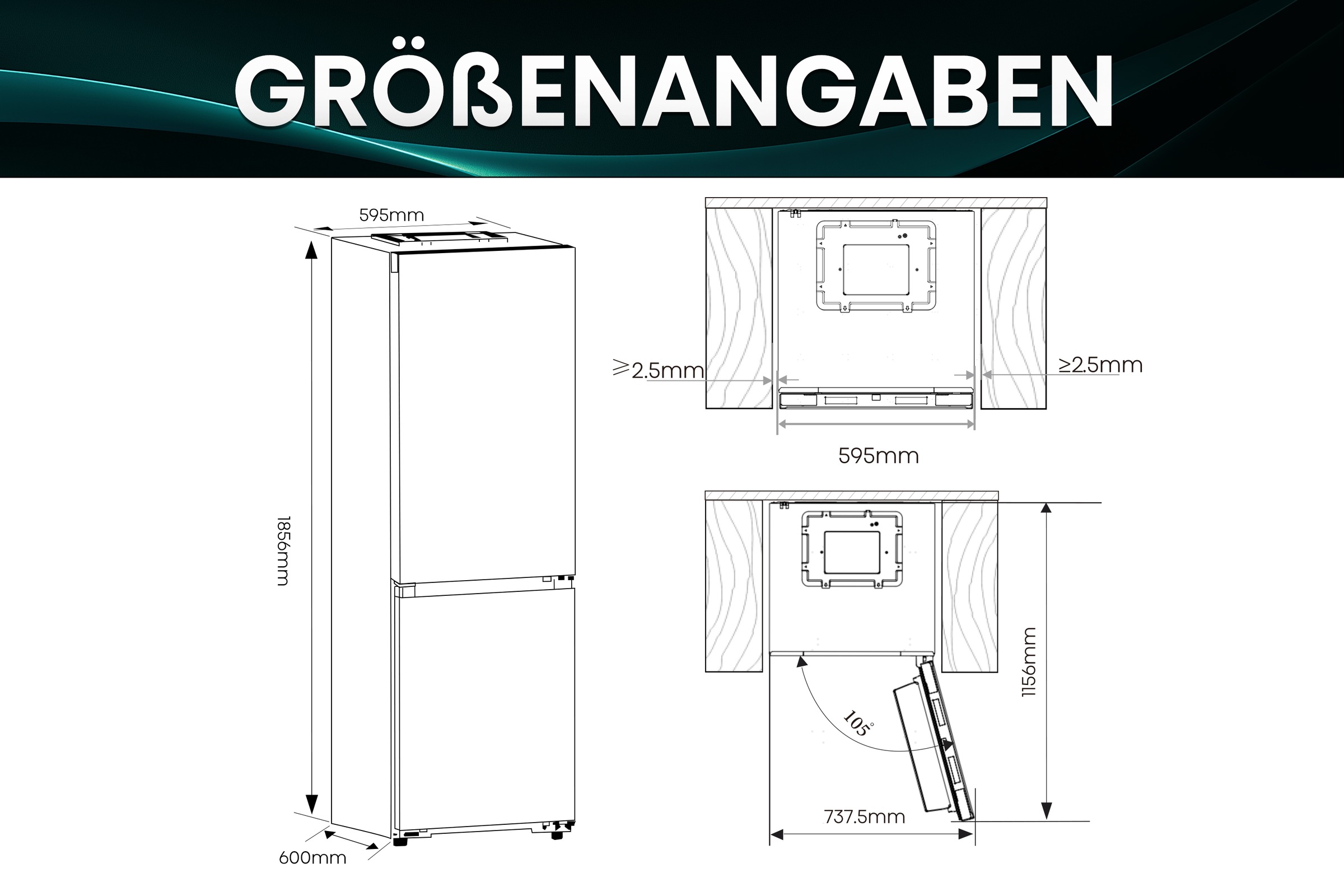 Hisense Kühl-/Gefrierkombination »RB3K330SAFC« 185,6 cm hoch 59,5 cm breit Total NoFrost