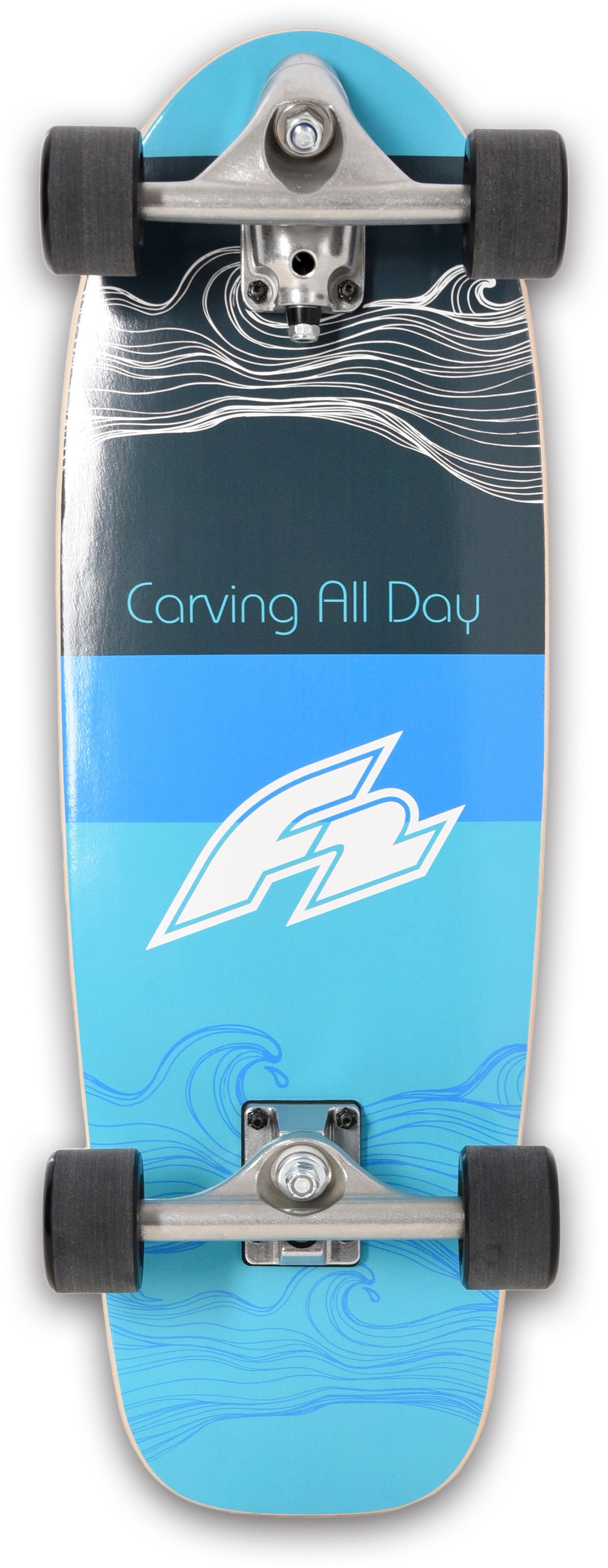 F2 Skateboard »Carving Skateboard mit Allroung Wing 3m²«, (Set, 5 St.)