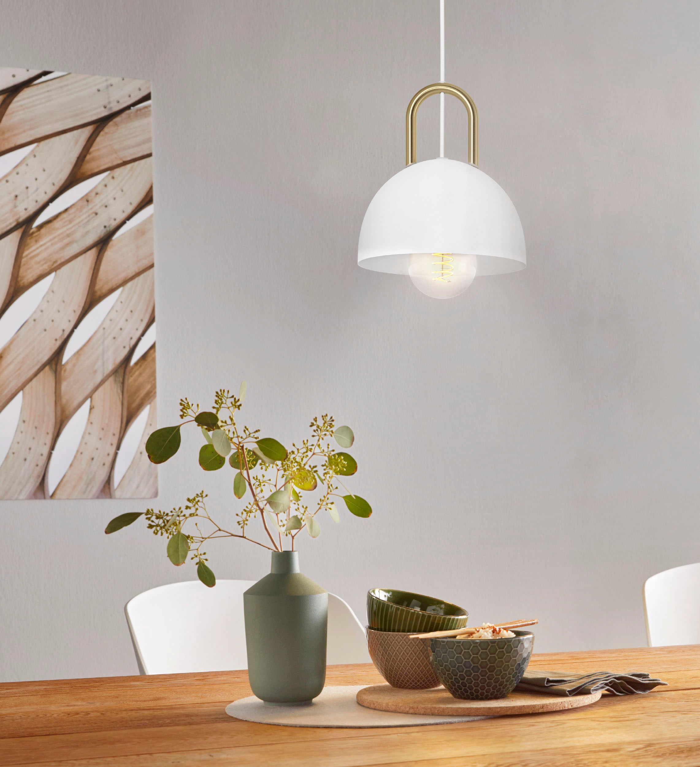 EGLO Hängeleuchte »CALMANERA« E27 1 Stk. Hängeleuchte aus Stahl  -  exkl. E27 - 40W