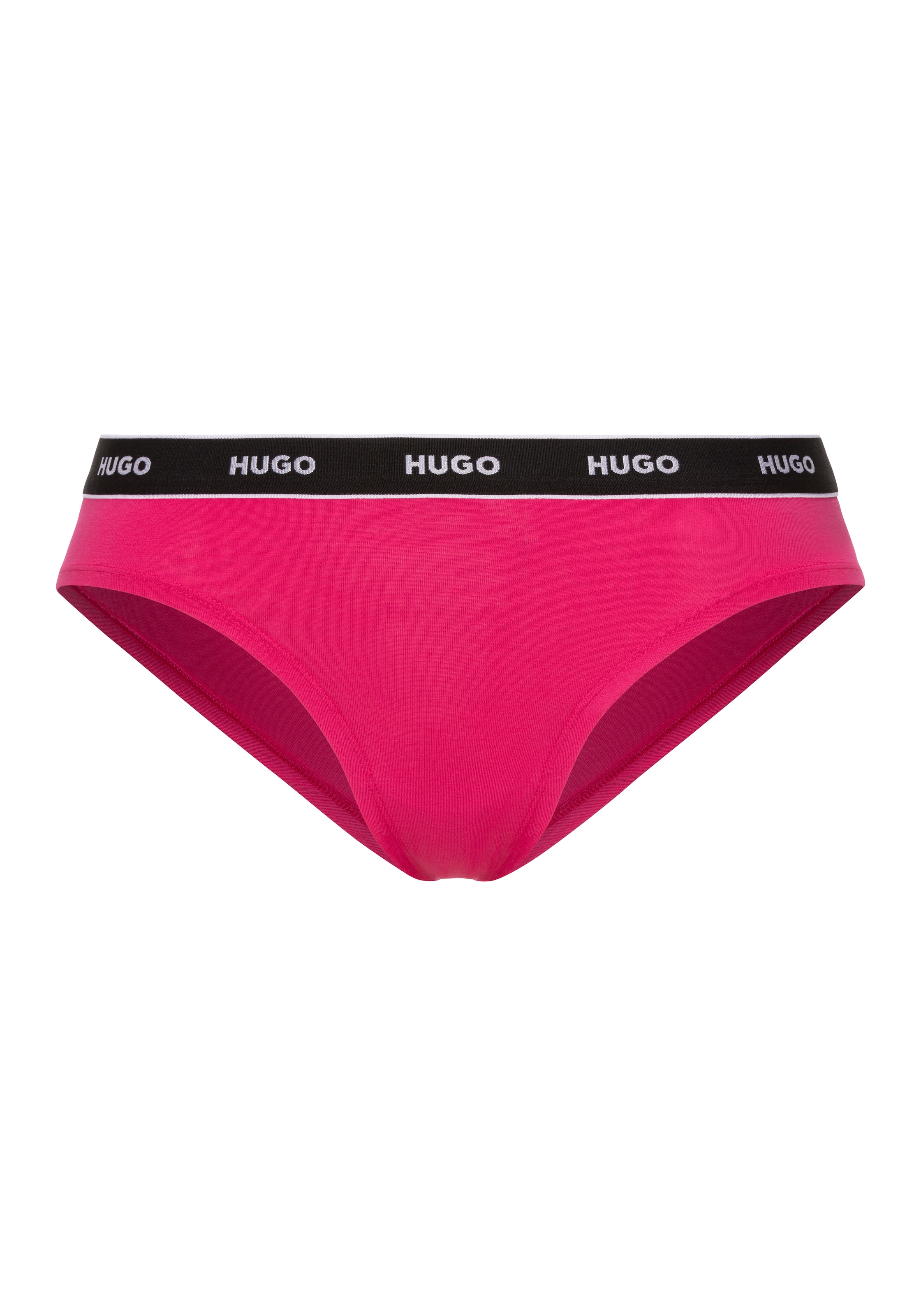 HUGO Underwear Slip »TRIPLET BRIEF STRIPE«, (Packung, 3 St., 3er-Pack), mit kontrastfarbenem Logobund