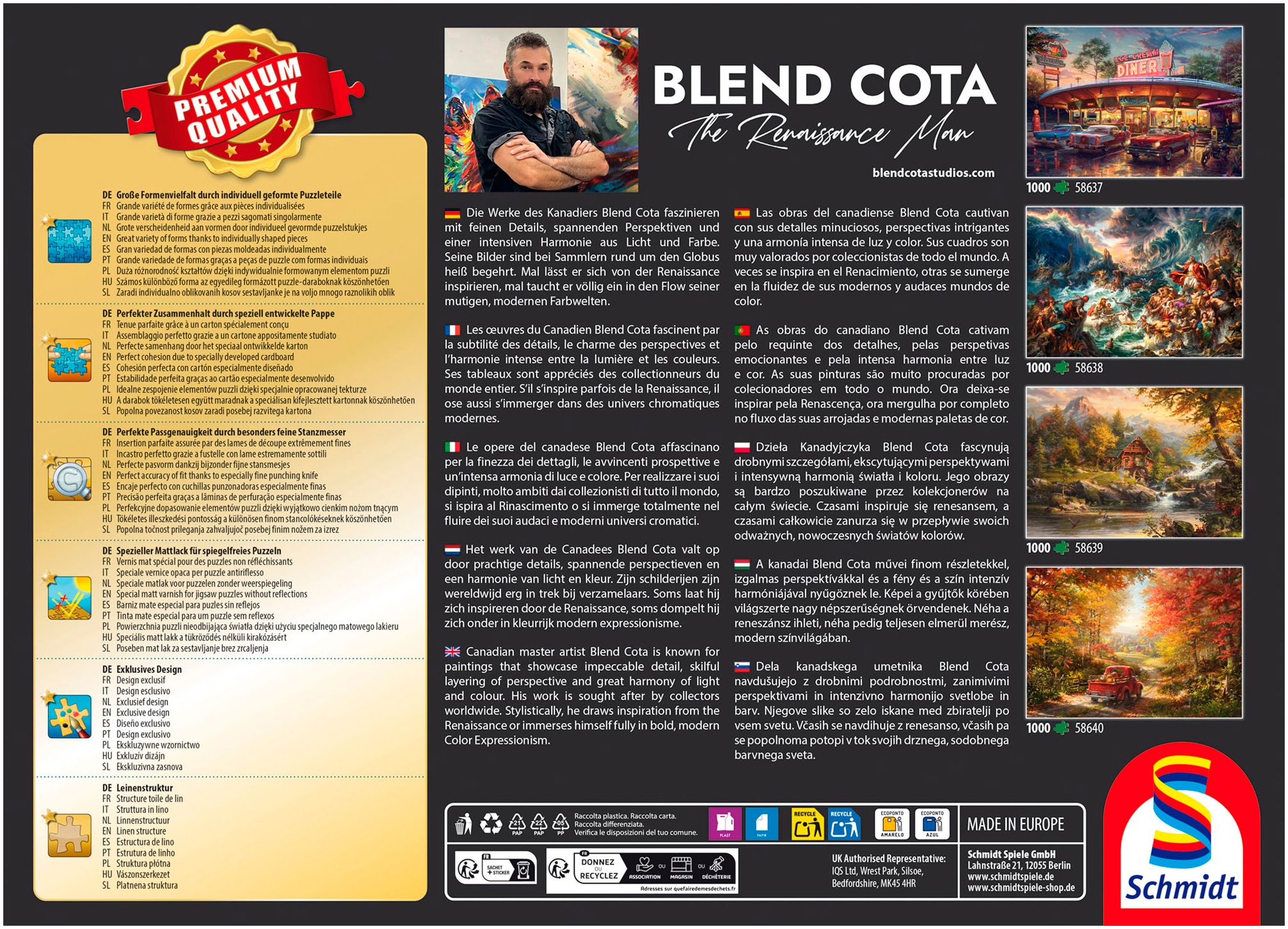 Schmidt Spiele Puzzle »Blend Cota, Sommerhaus« Made in Germany