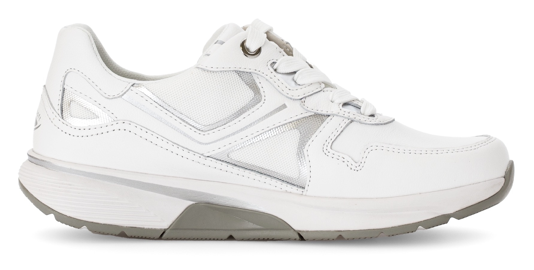 Gabor Rollingsoft Keilsneaker, Freizeitschuh, Halbschuh, Schnürschuh mit herausnehmbarem Fußbett