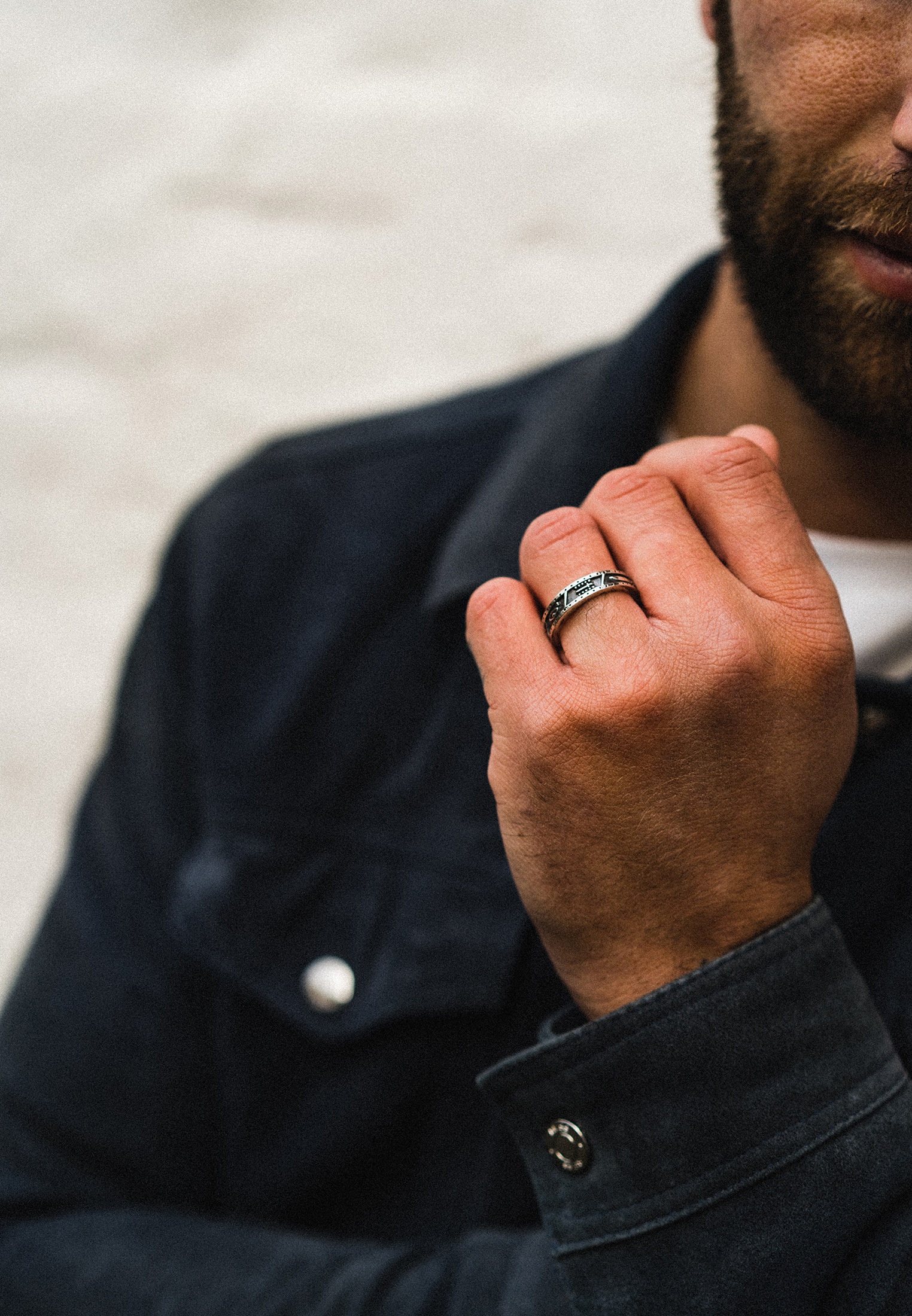 HAZE & GLORY Silberring »Ring Bandring - Foresight 925 Silber«