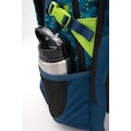 neoxx Schulrucksack »Active, Petrol Extrem«, reflektierende Details, aus recycelten PET-Flaschen