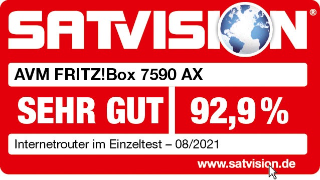 AVM WLAN-Router »FRITZ!Box 7590 AX ohne ISDN-S0-Port«, (1 St.)