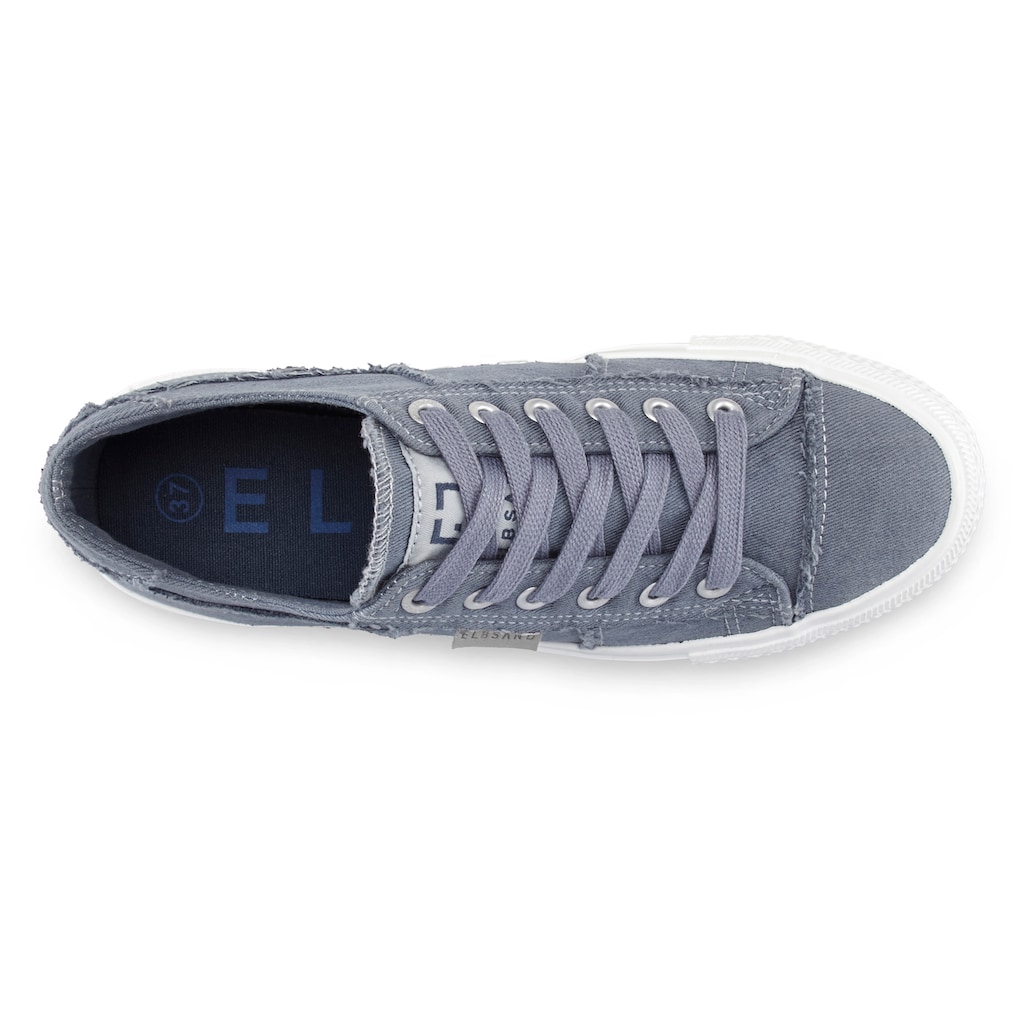 Elbsand Sneaker, Schnürhalbschuh, Freizeitschuh aus Textil, Used-Look VEGAN