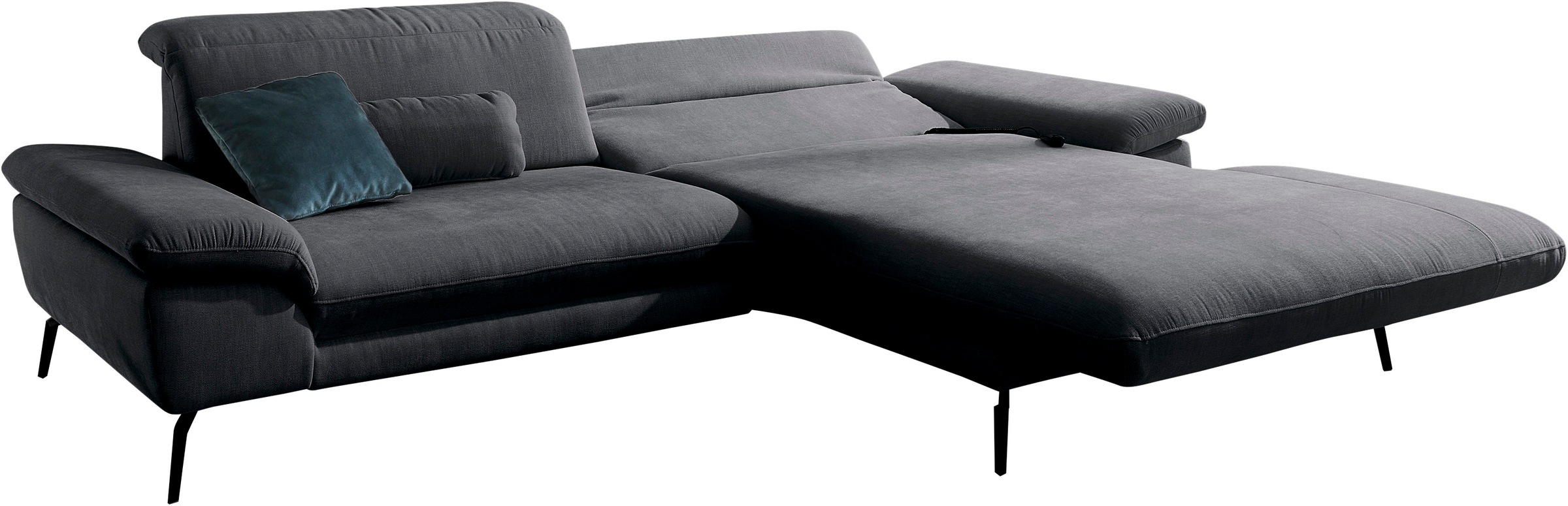 Die PlanBar Ecksofa »MP-IN22025 L-Form«, mit Kopfteilverstellung, wahlweise mit motorischem Canape