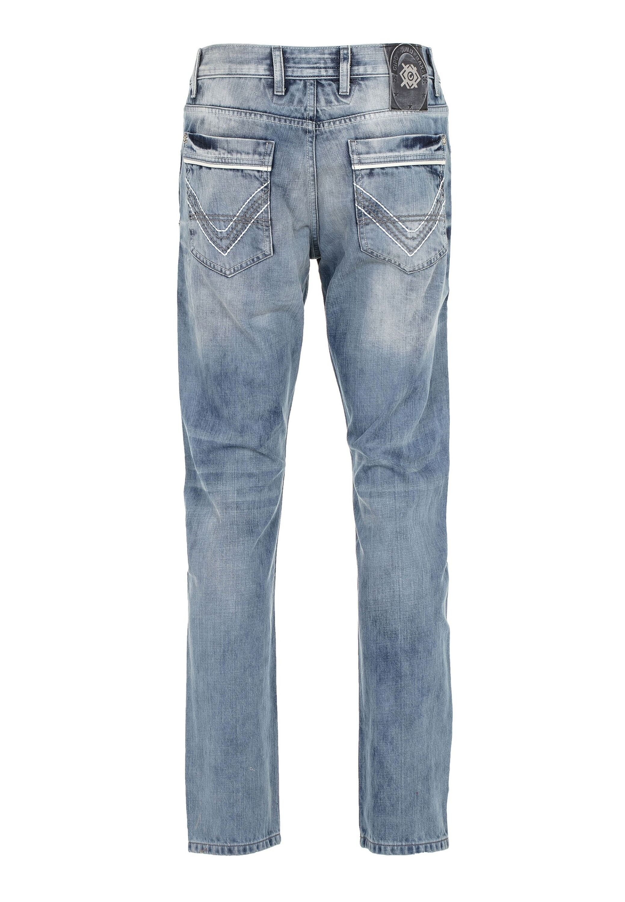 Cipo & Baxx Regular-fit-Jeans »Cipo & Baxx Jeans DENIM« bequeme Jeans im Regular Fit-Schnitt, CD594