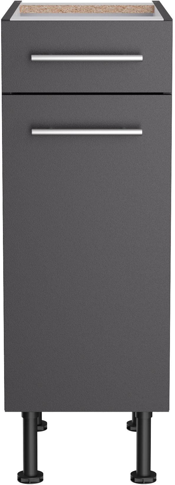 KOCHSTATION Unterschrank »KS-Bern2« Breite 30 cm, 1 Tür, 1 Schubkasten, 1 Einlegeboden