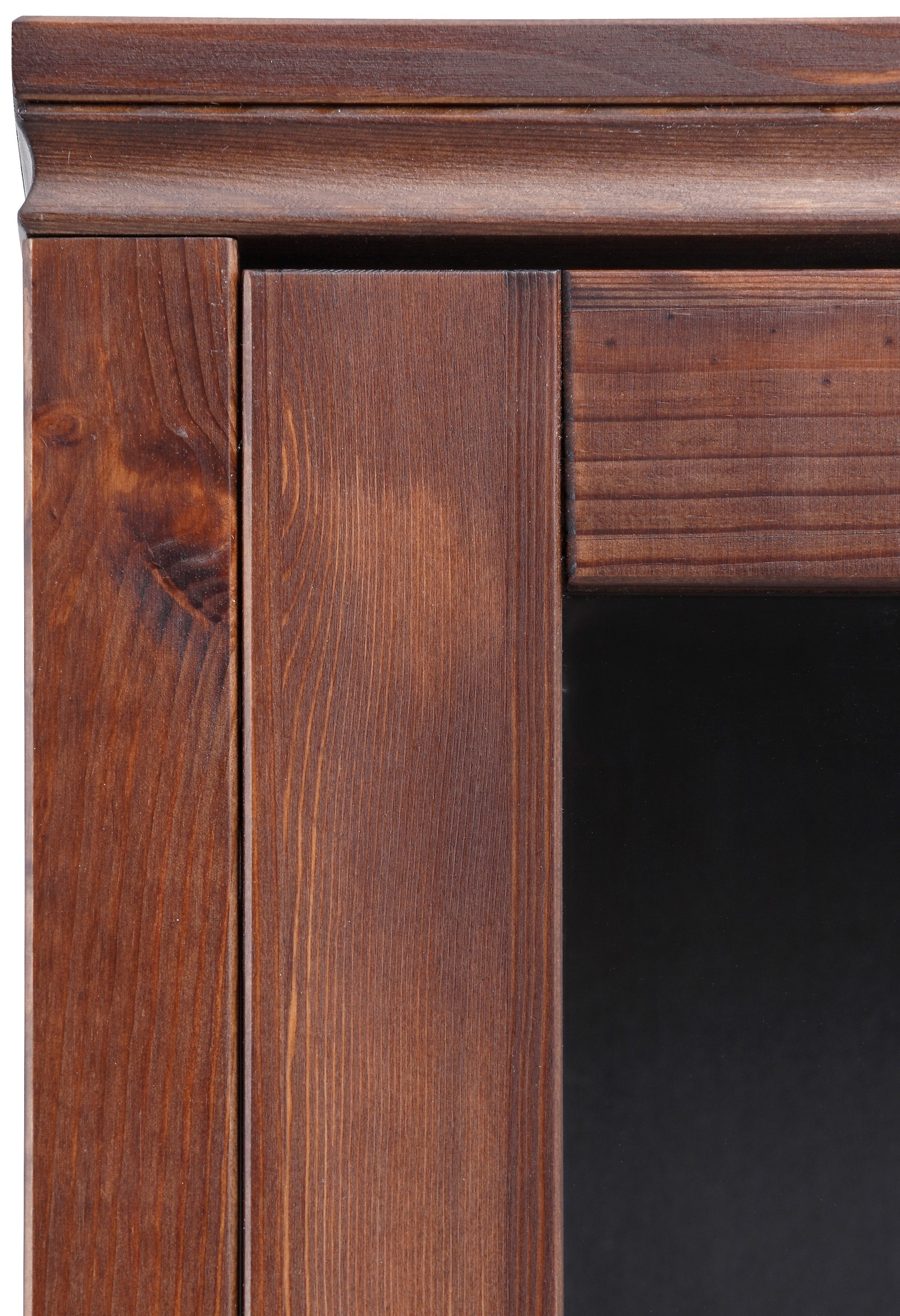 Home affaire Highboard »Gotland«, Vitrine, Breite 101 cm, Türen mit Glaseinsätzen, aus massiver Kiefer