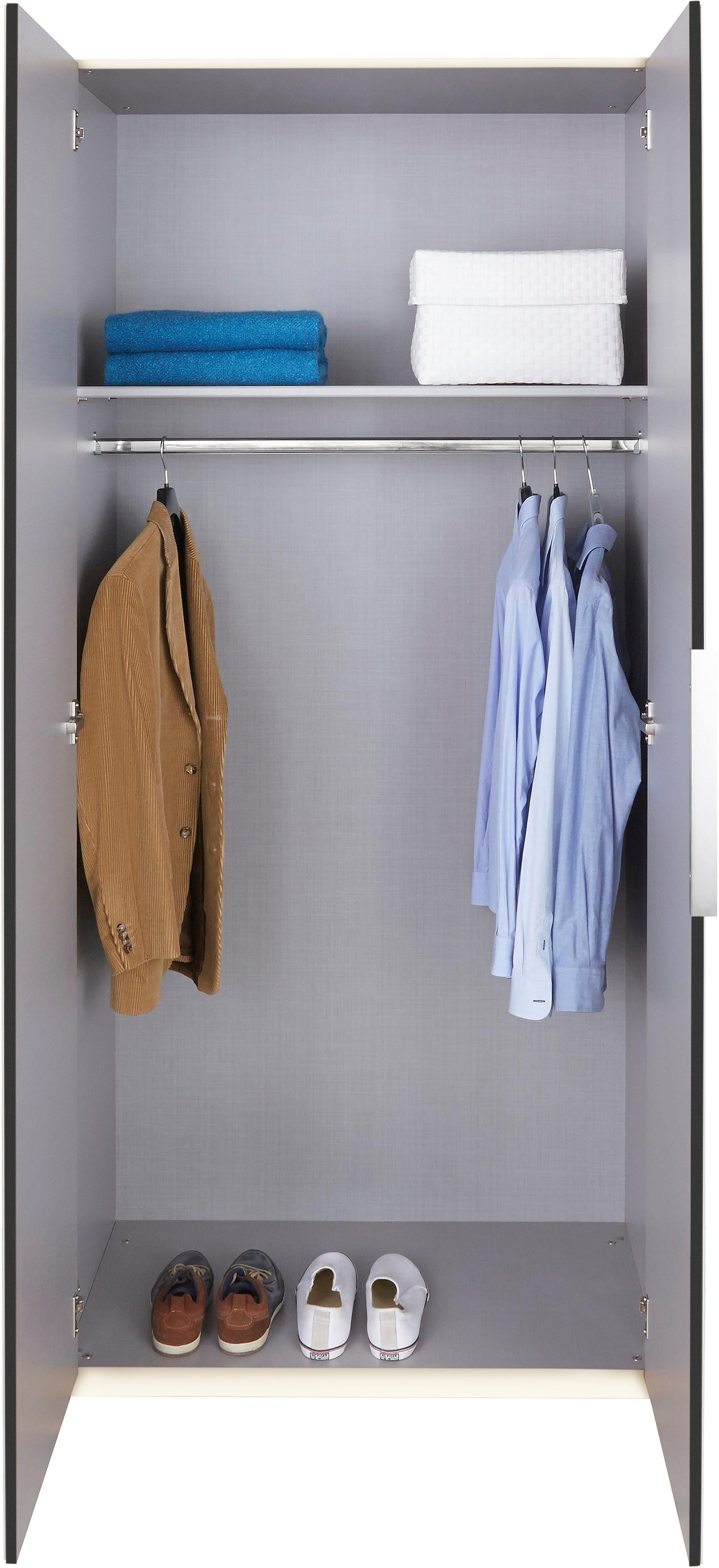 Wimex Kleiderschrank »Level by fresh to go« Türen vollflächig mit farbigem Glas