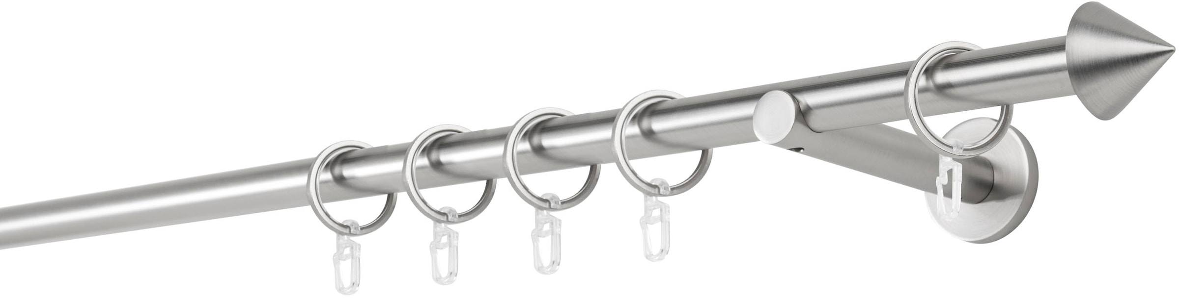 mydeco Gardinenstange "20mm Cone Wandträger 12 cm" 1 läufig-läufig Fixmaß