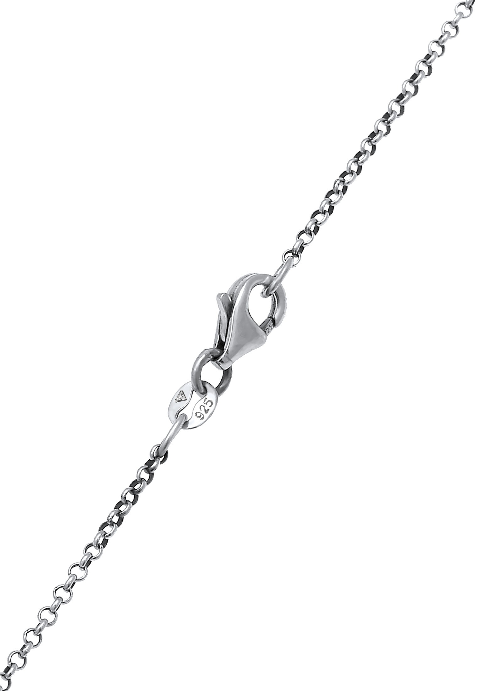 Kuzzoi Lange Kette »Halskette Herren Marienbild Kreuz Schutz Symbol 925 Silber«