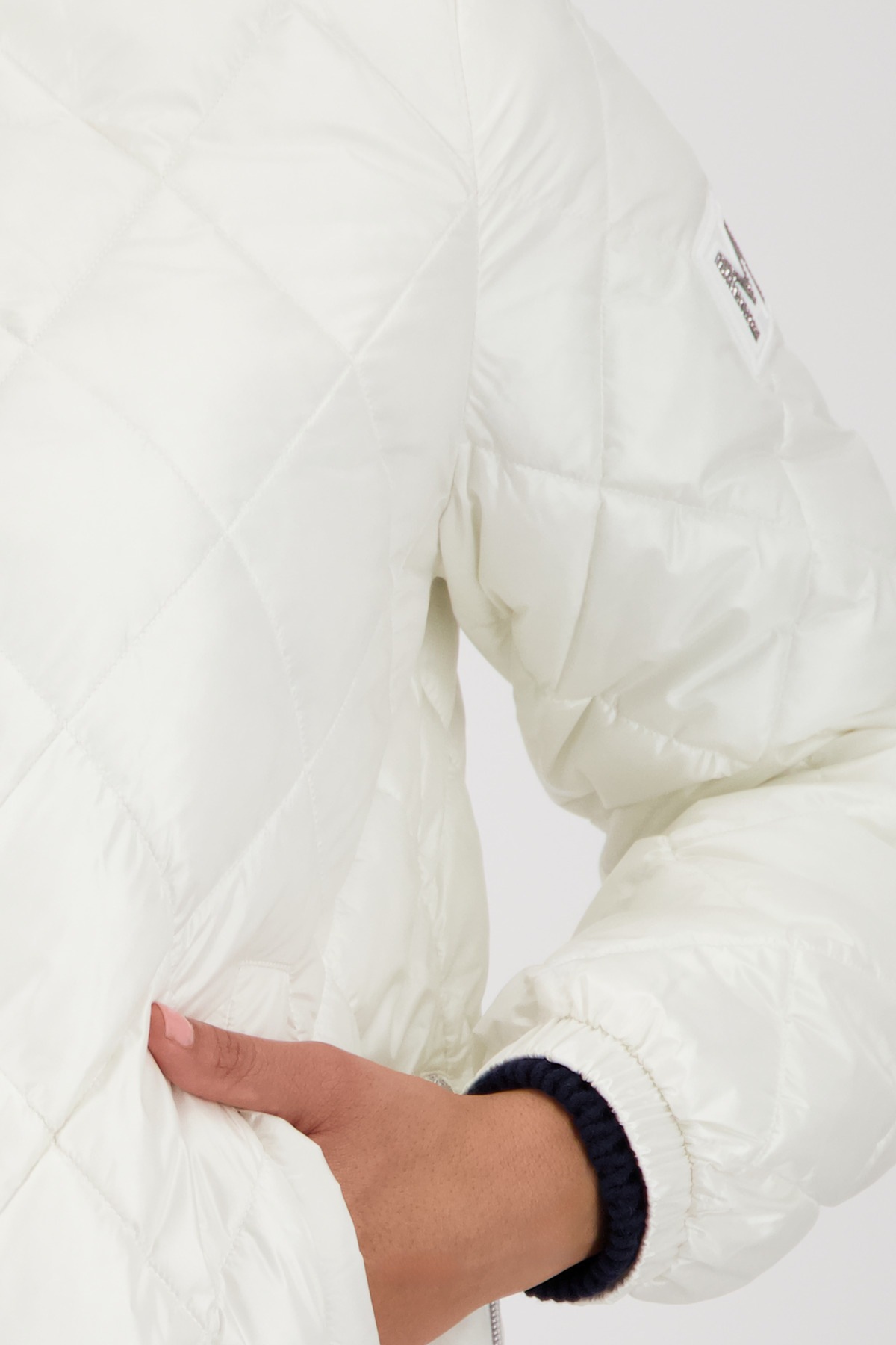 Monari Steppjacke Stehkragen, Regular Fit, Seitenschlitze mit Reißverschluss