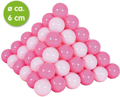 Knorrtoys® Bällebad-Bälle »100 Stück, soft pink«, (100 St.), 100 Stück
