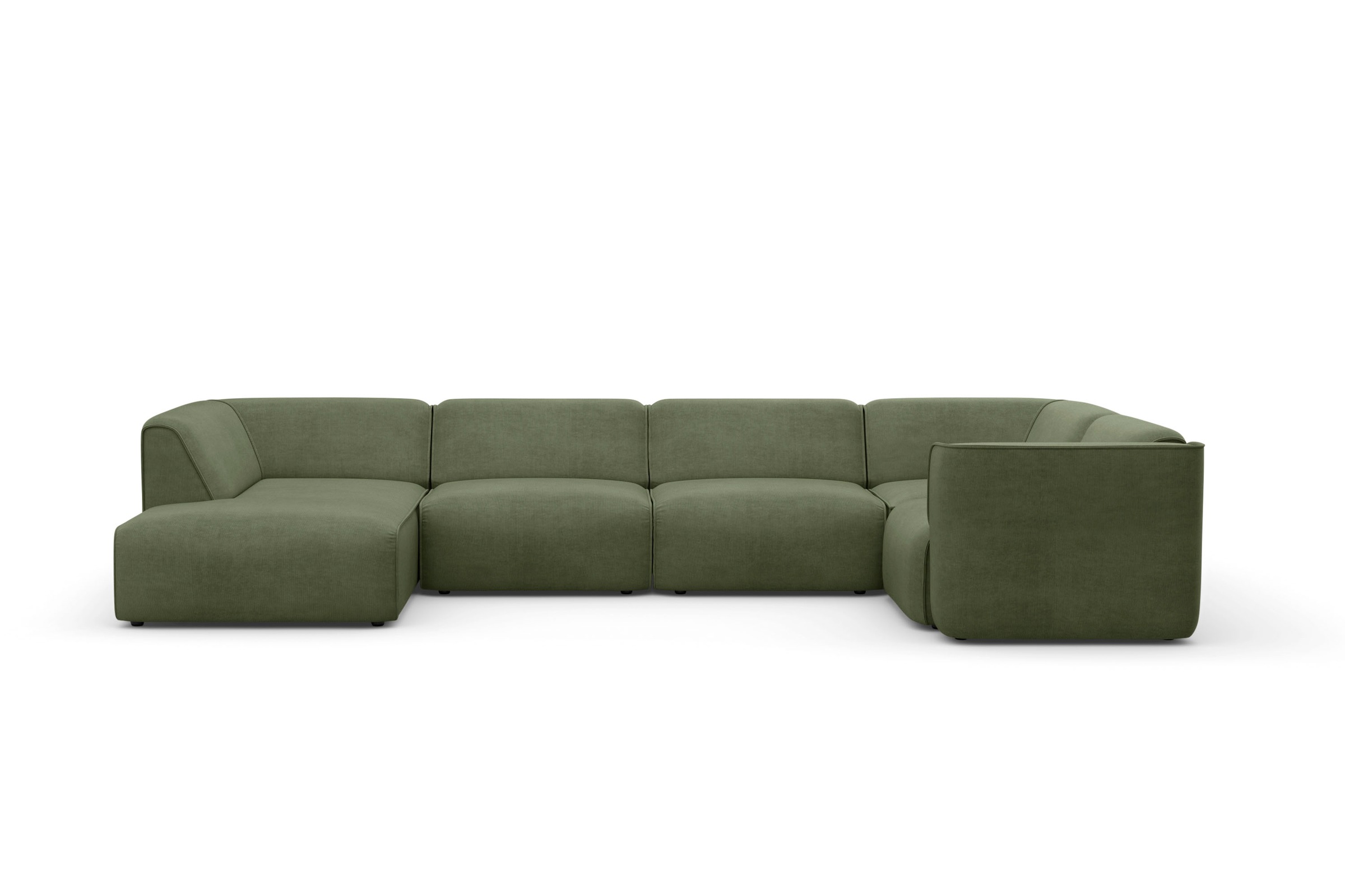 RAUM.ID Wohnlandschaft »Merid U-Form, jederzeit durch Module erweiterbar, B/T/H: 367/206/70 cm«, als Modul oder separat verwendbar, für individuelle Zusammenstellung