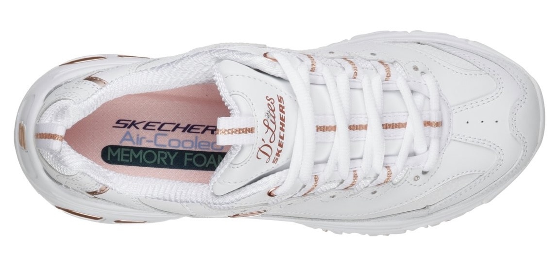 Skechers Sneaker »D´Lites-Fresh Start«, Freizeitschuh, Halbschuh, Schnürschuh mit Bio-Dri-Ausstattung