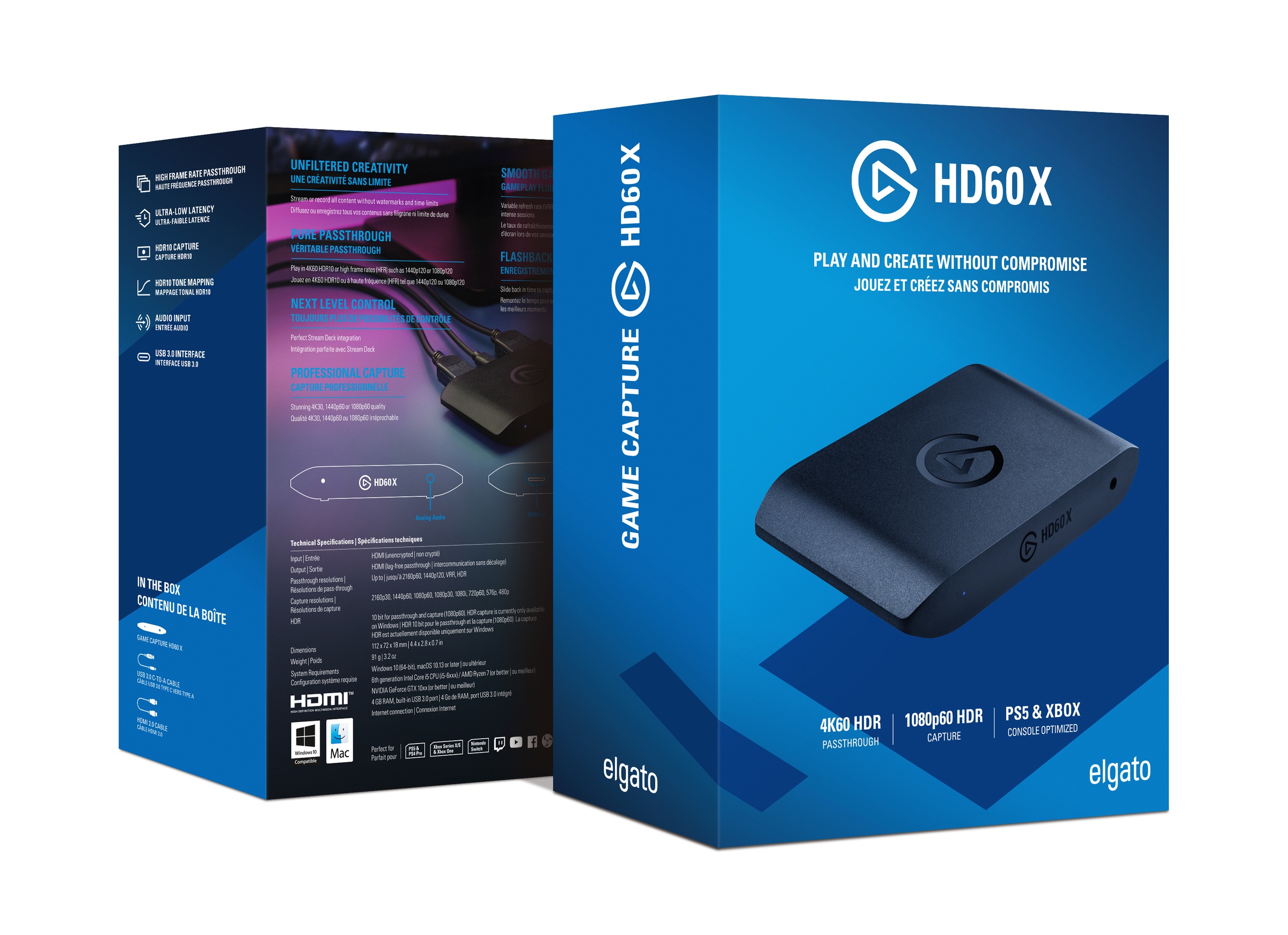 Elgato Streaming Box »Streaming Box HD60 X & Chat Link Kabel Bundle«