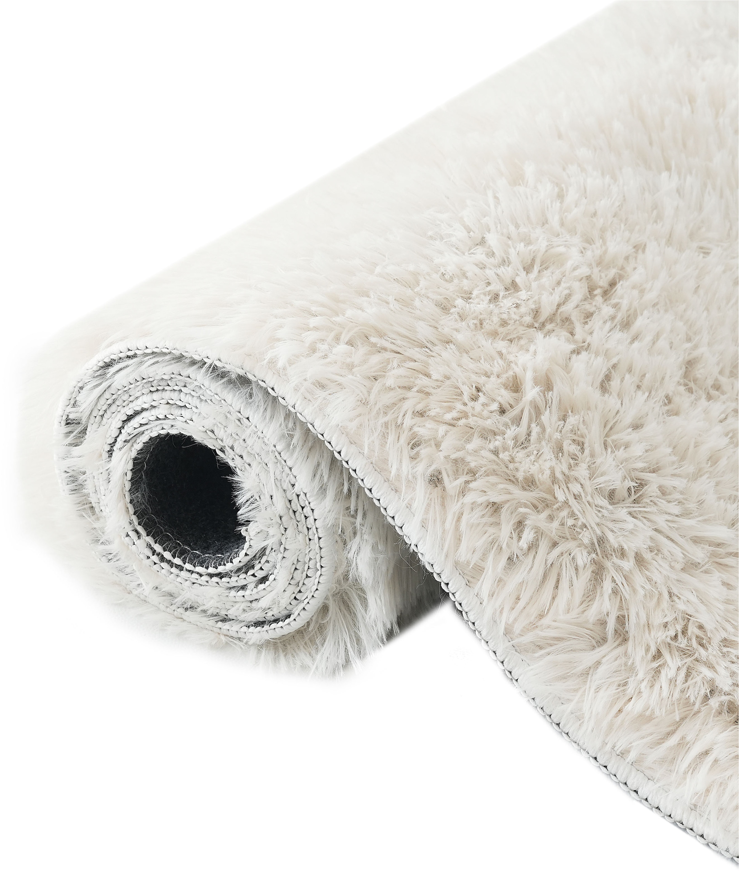 my home Hochflor-Teppich »Leava, besonders weich und kuschelig, leichter Glanz«, rechteckig, 37 mm Höhe, uni, Mikrofaser Teppiche, Plüsch, Wohnzimmer, Schlafzimmer, Esszimmer