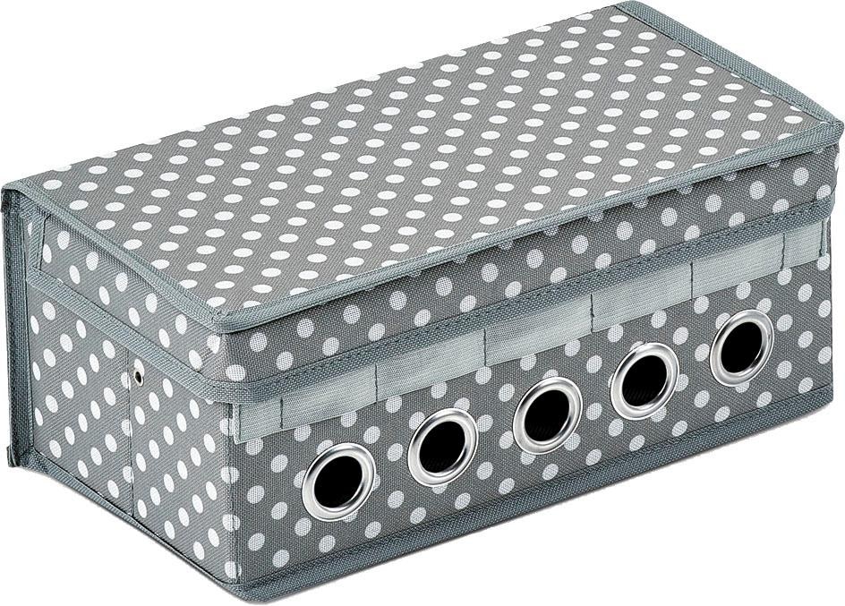 Zeller Present Aufbewahrungsbox, (Geschenkband-Organizer, aus Polyester