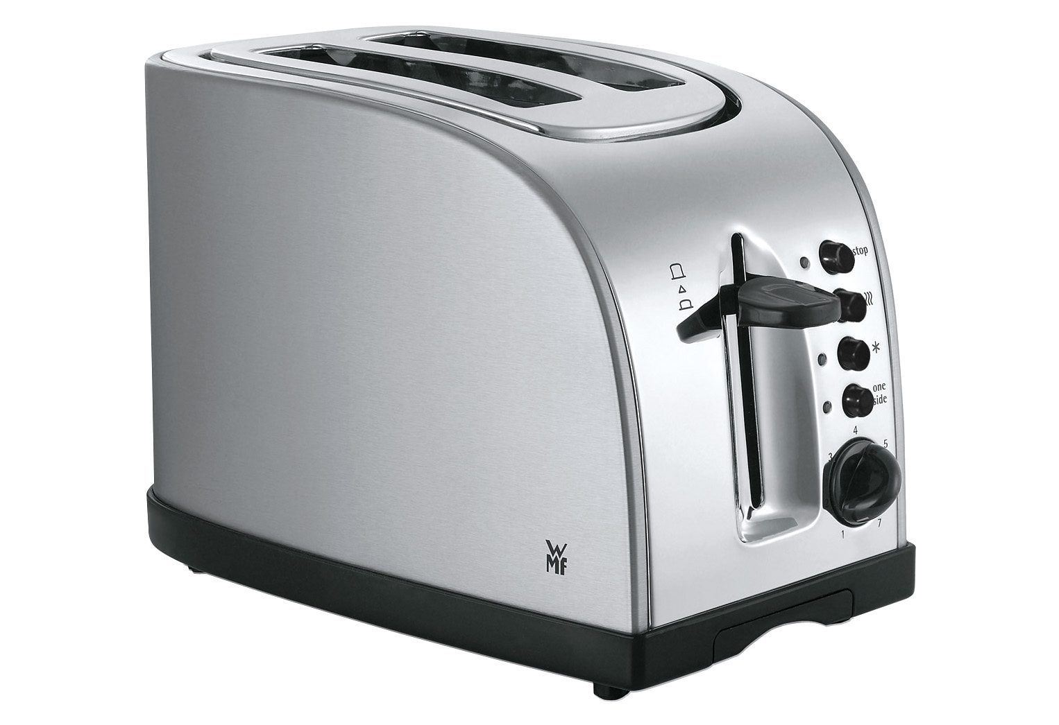 WMF Toaster »Stelio«, 2 kurze Schlitze, 900 W, mit Edelstahl-Brötchenaufsatz, Bagelfunktion