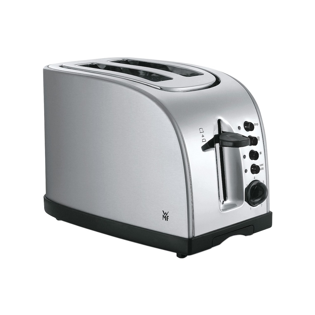 WMF Toaster »Stelio«, 2 kurze Schlitze, 900 W, mit Edelstahl-Brötchenaufsatz, Bagelfunktion