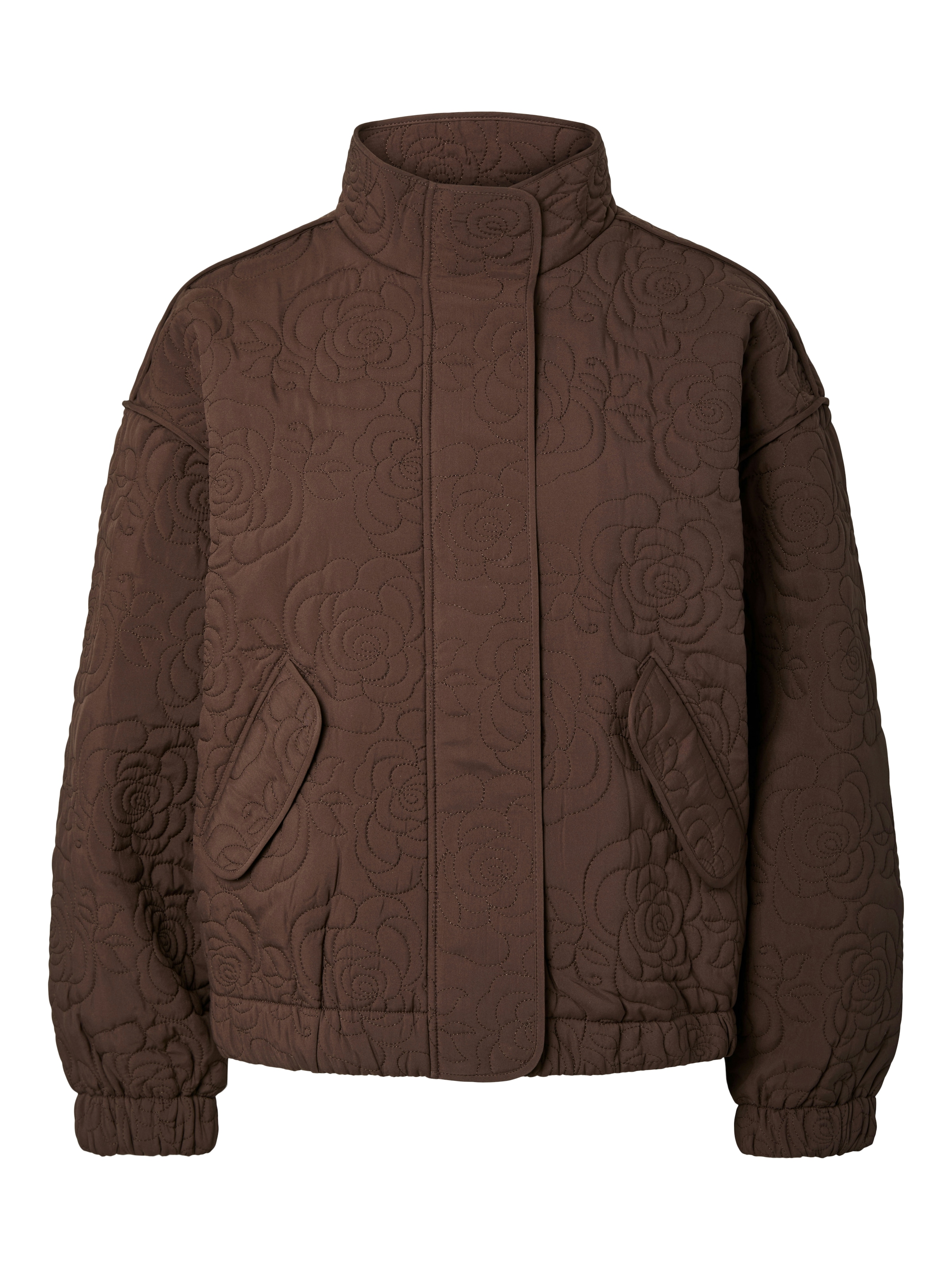 Y.A.S Blouson »YASFIPURA LS QUILTED JACKET S. NOOS« ohne Kapuze Kunstfaser, elastische Bündchen