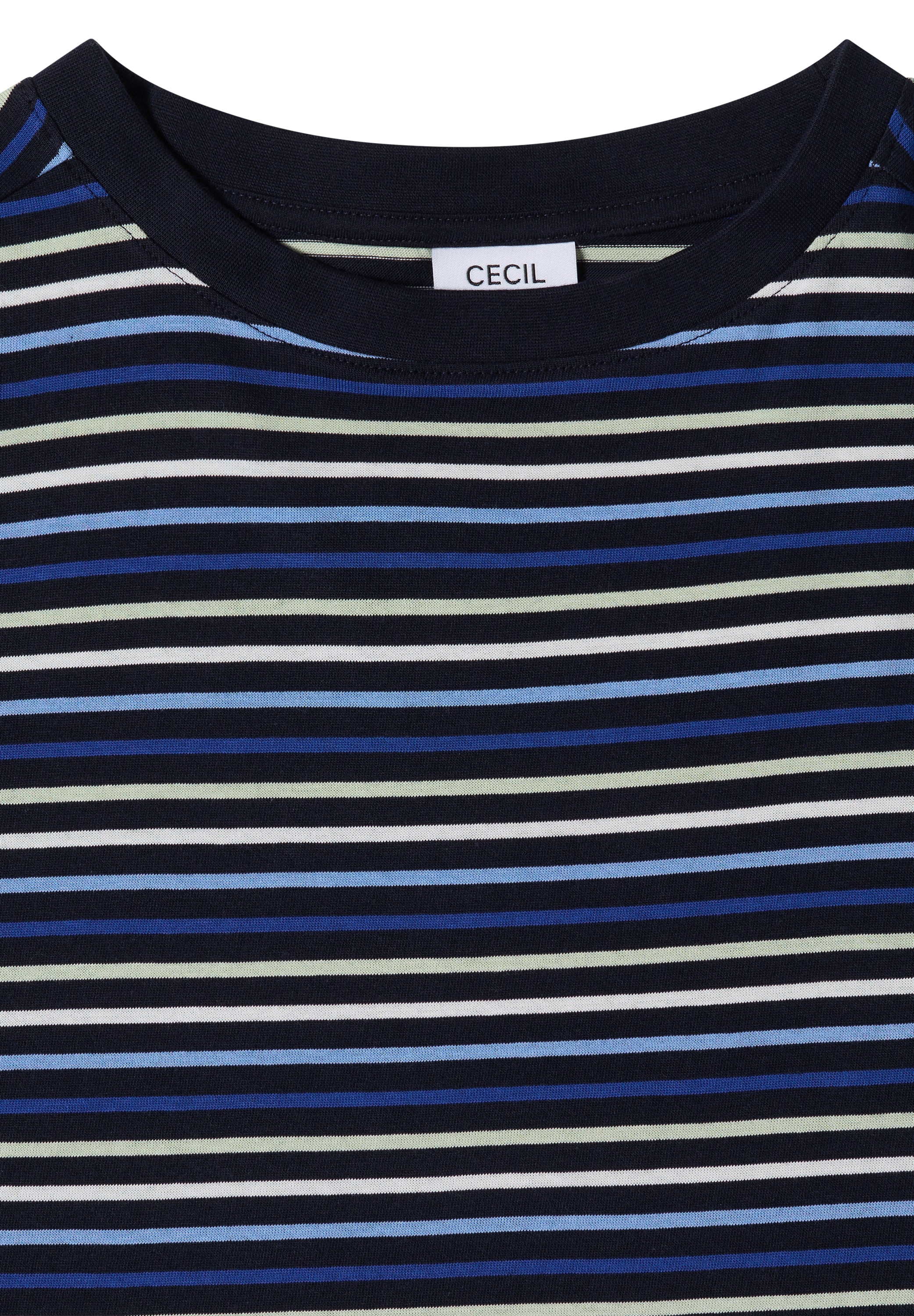 Cecil T-Shirt Ringelshirt, Baumwolle, Rundhalsausschnitt