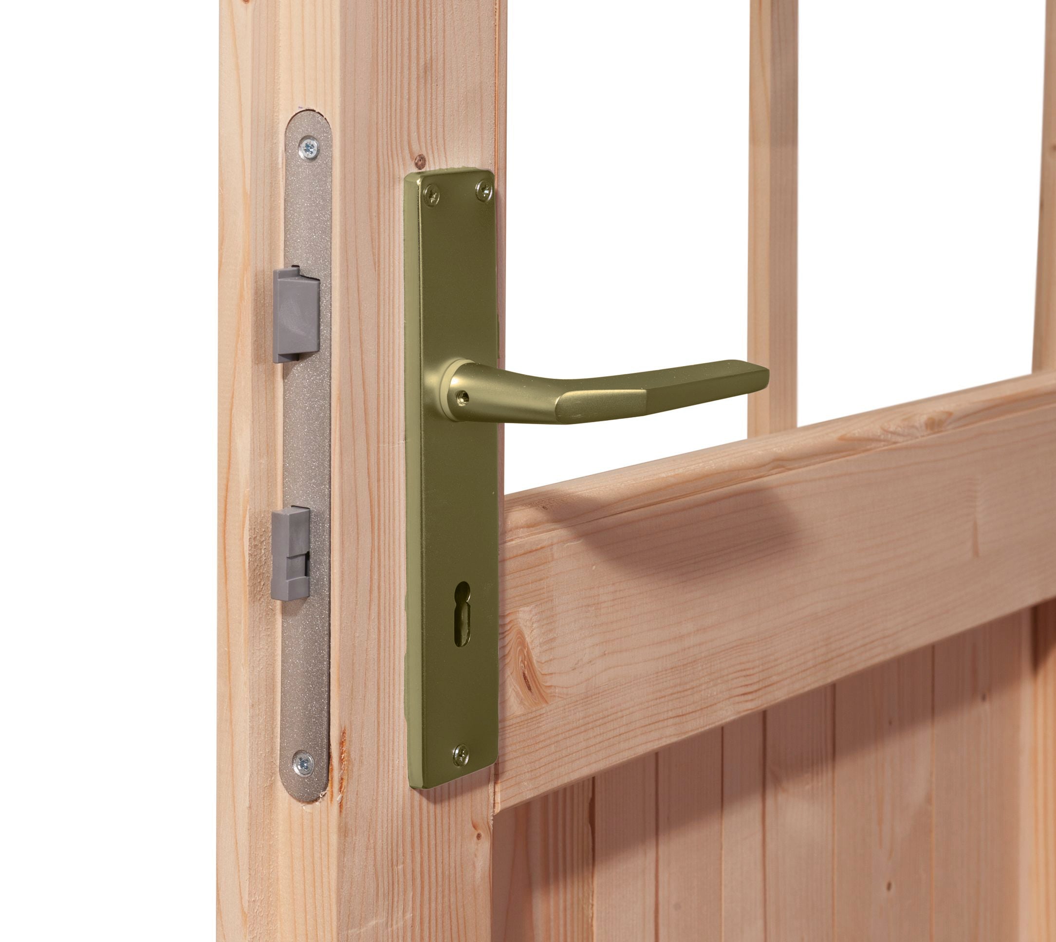 Karibu Gartenhaus »Trittau 3« mit Anbaudach und Fenster