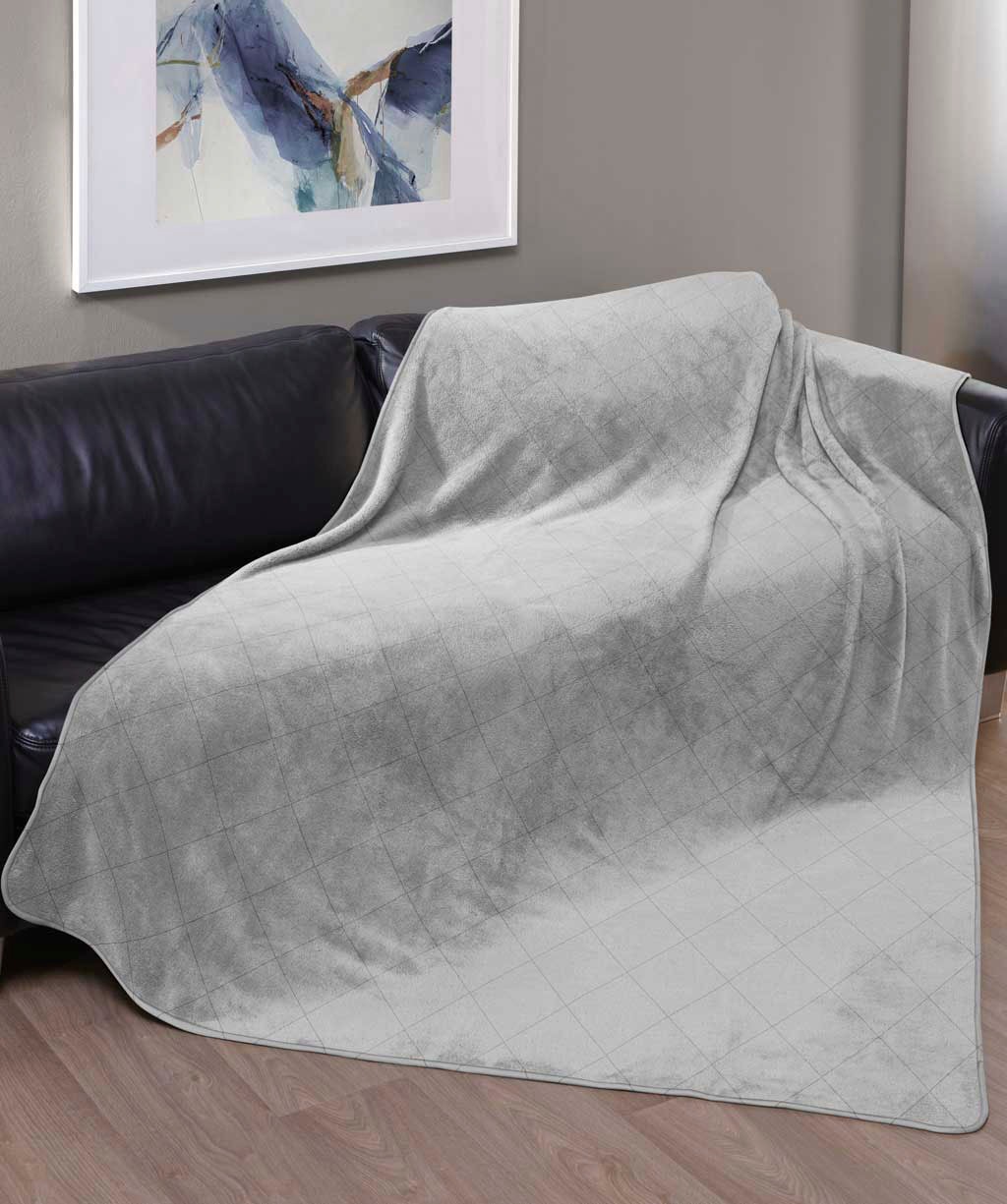 fleuresse Wohndecke »Lech D«, Edel-Flanell, in Gr. 135x190, 150x200 cm, Kuscheldecke