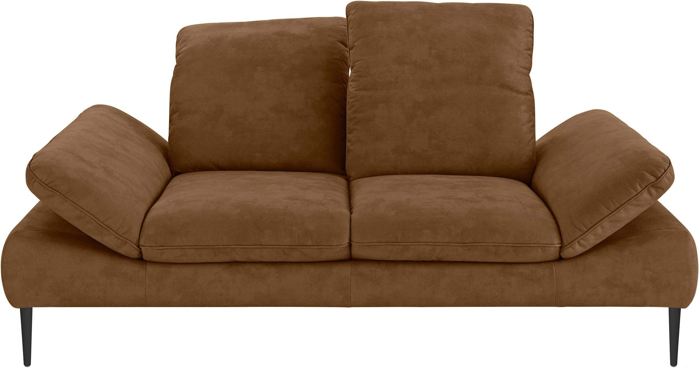 W.SCHILLIG 2-Sitzer »enjoy&MORE« Sitztiefenverstellung, Füße schwarz pulverbeschichtet, Breite 202 cm